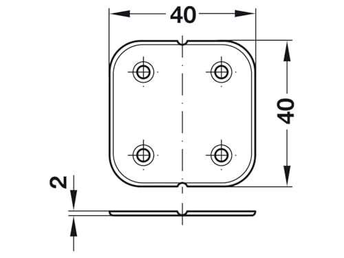 h-fele-351-93-125s1-gelenkloses-scharnier-braun-100er-pack-zum-schrauben image 6