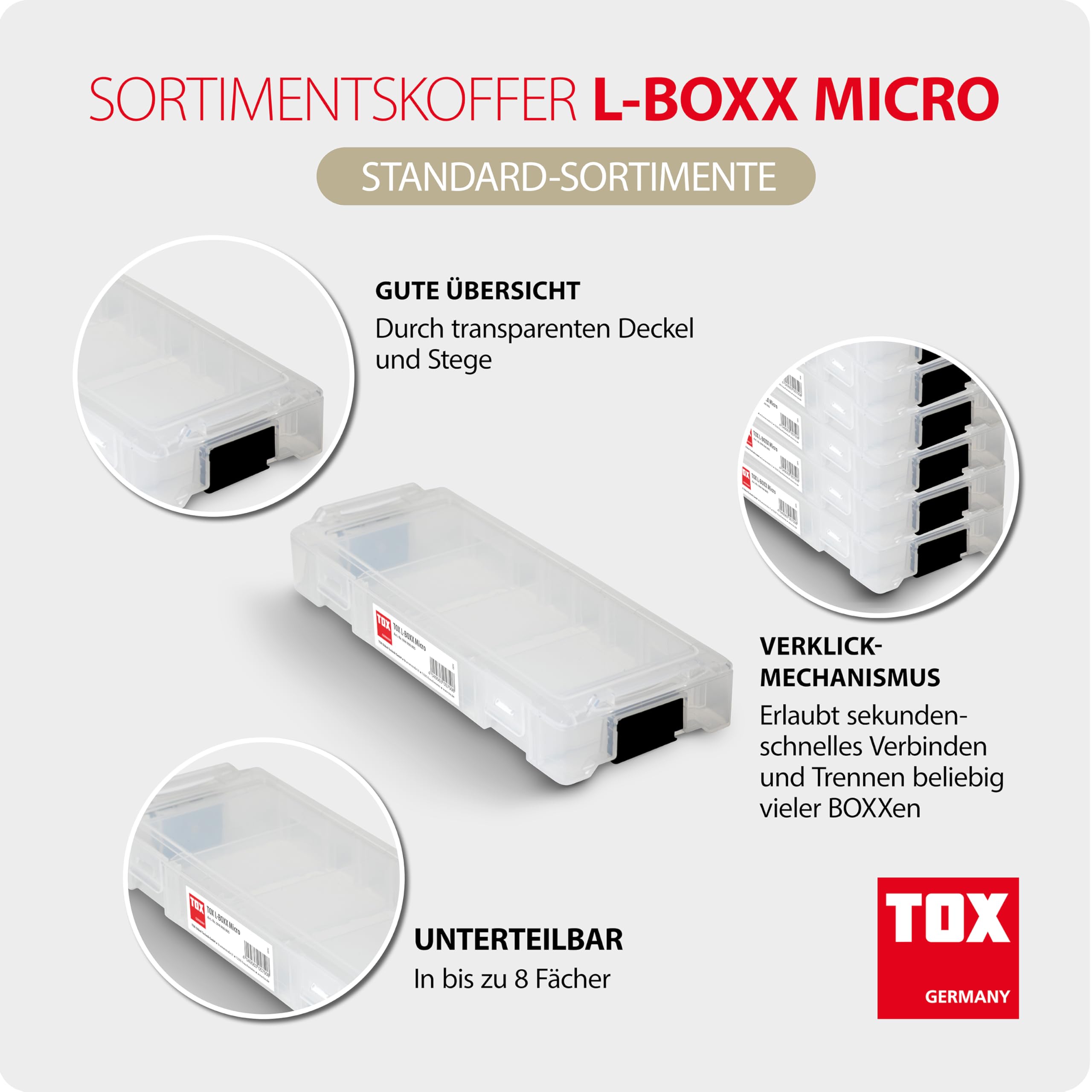 tox-l-boxx-micro-sortierbox-transparent-l-boxx-fix-clip-2-stk image 2