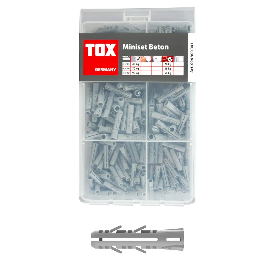 tox-miniset-beton-barracuda-5-6-8-mm-spreizd-bel-sortiment-245-teilig image 1