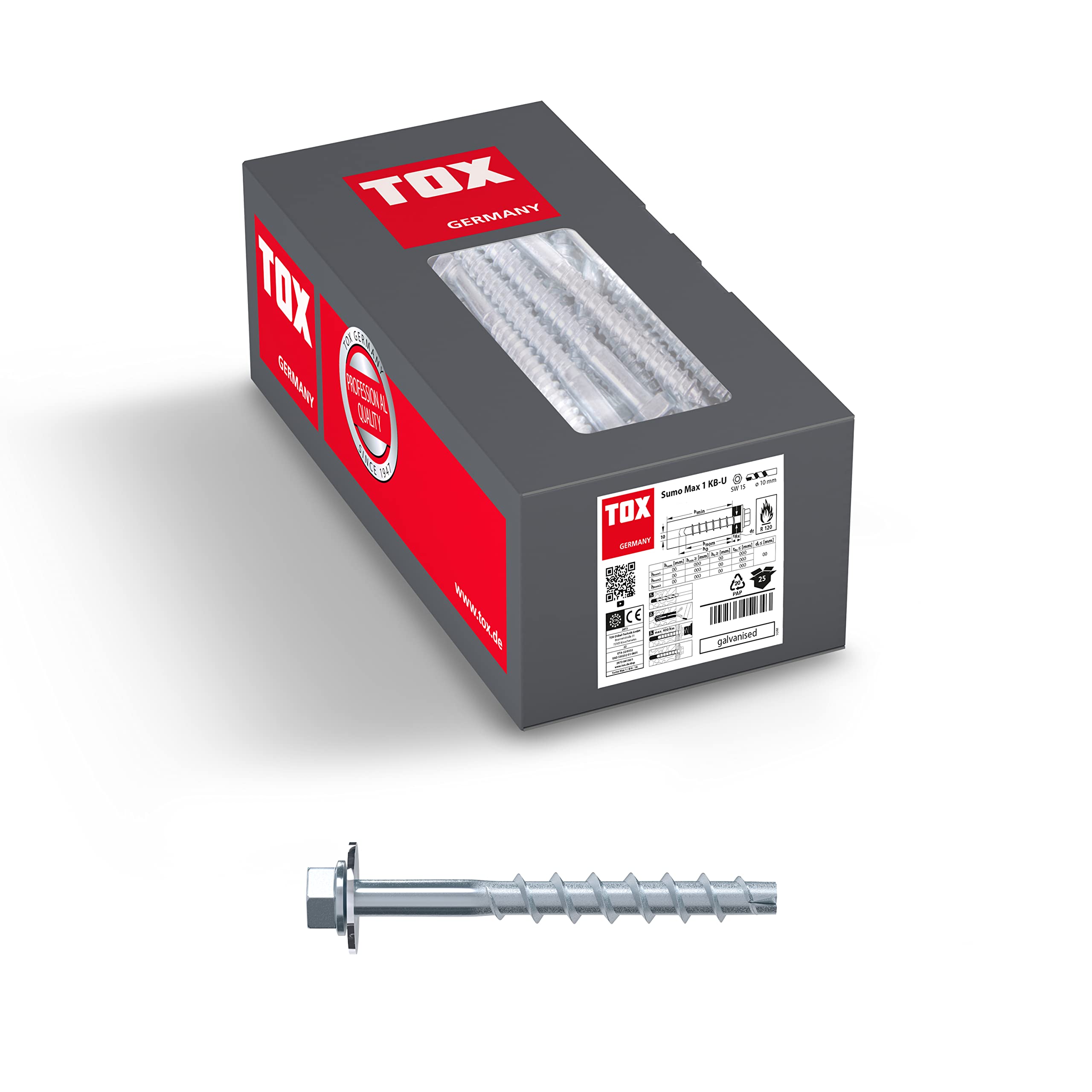 tox-sumo-max-1-kb-u-betonschraube-10x200-mm-verzinkt-25-st-ck image 1