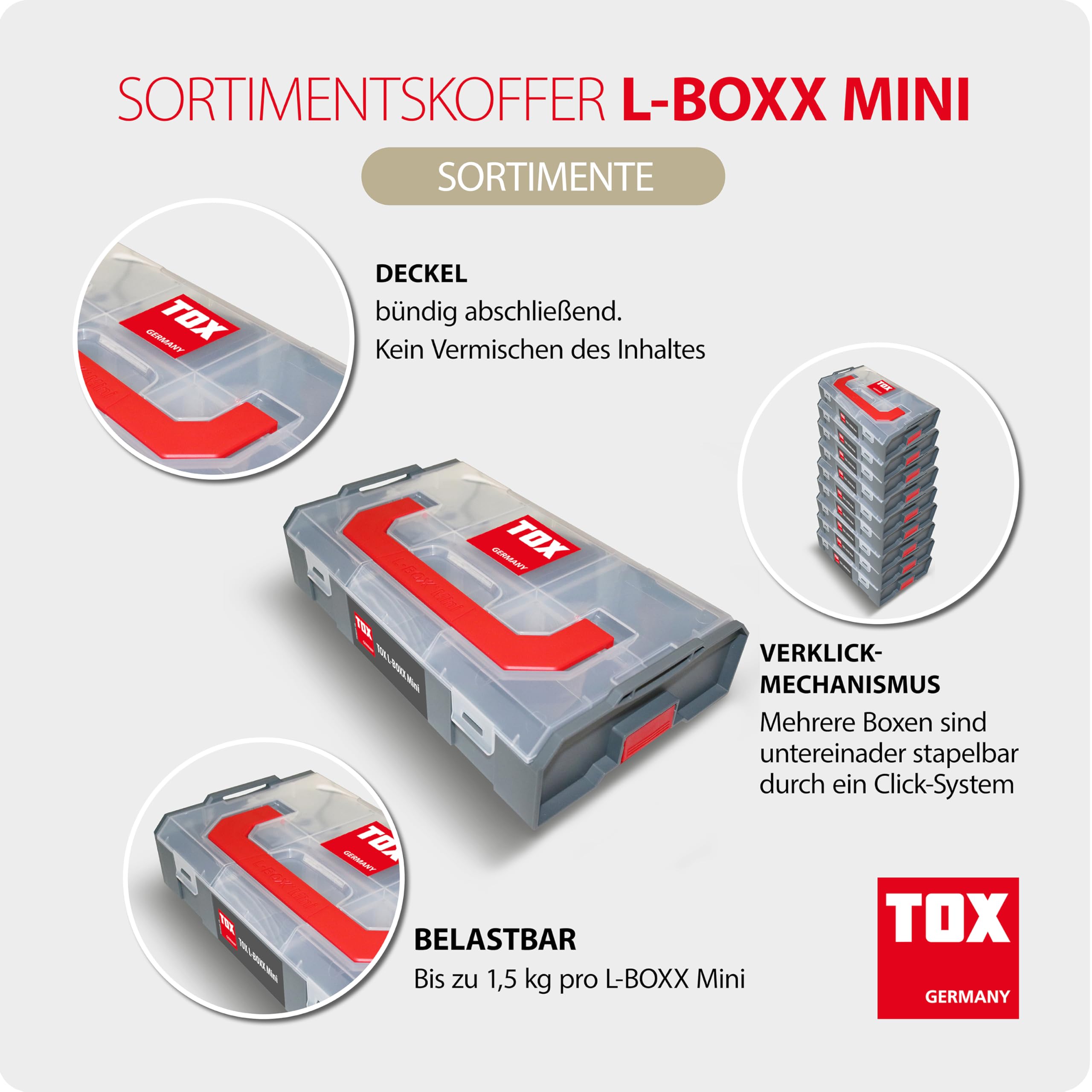 tox-l-boxx-mini-sortimentskoffer-set-3-st-ck-stapelbar-6-f-cher image 2