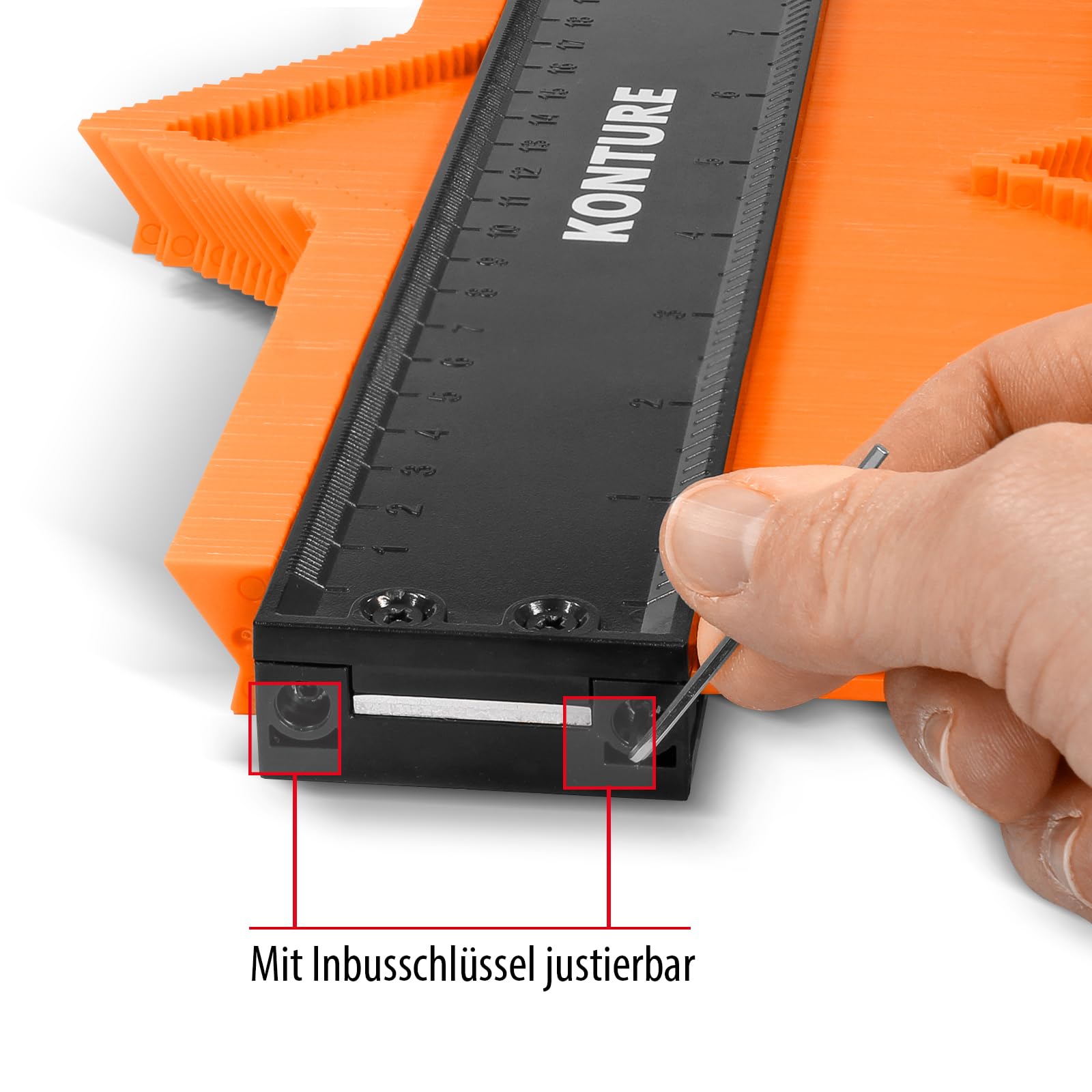 tox-konturenlehre-konture-10-zoll-25-5-cm-mit-klemmhebel-und-lineal image 3
