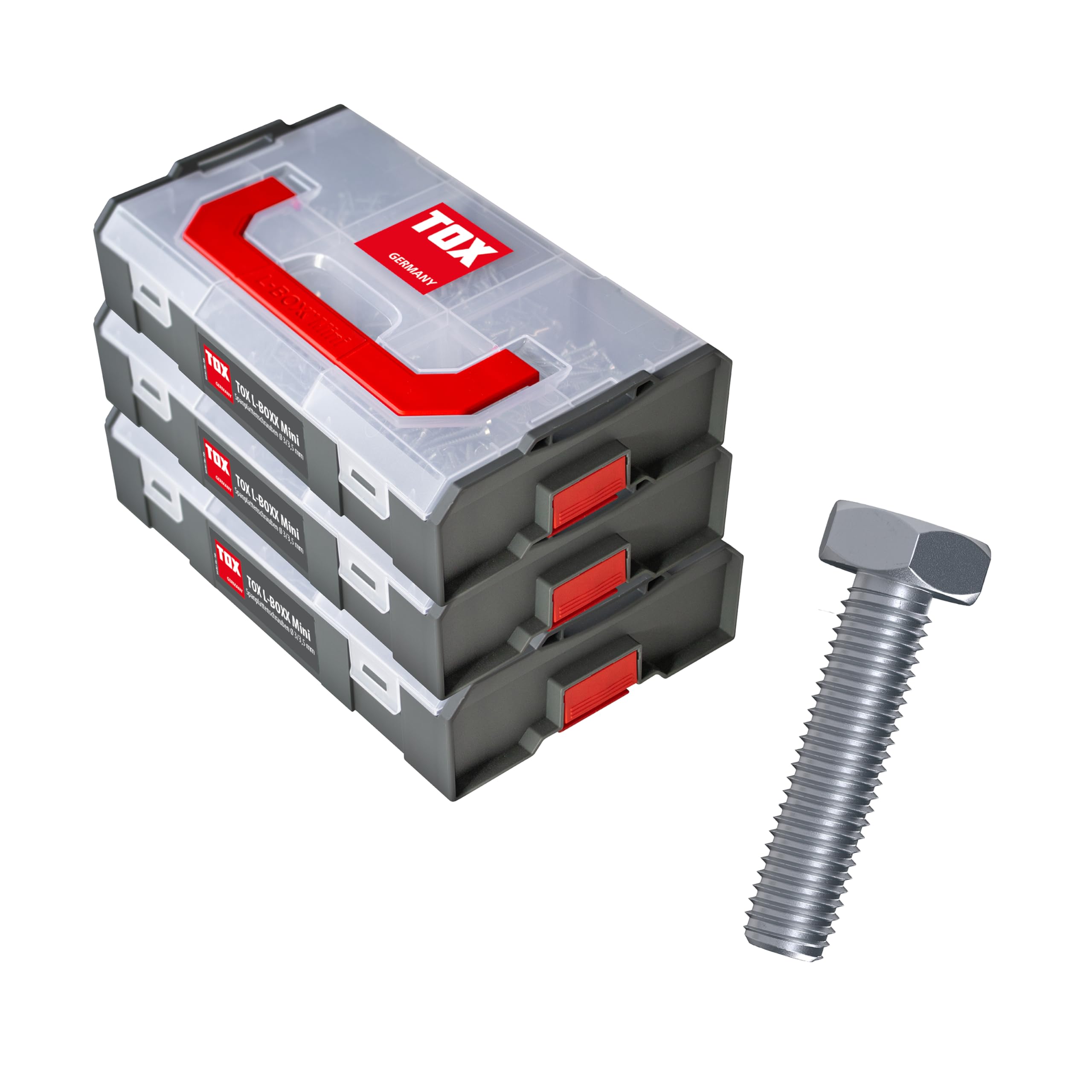 tox-l-boxx-mini-set-mit-sechskantschrauben-m5-m10-muttern-scheiben-2190-teile image 1