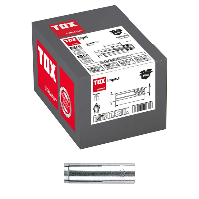 tox-einschlaganker-impact-m8-x-30-mm-galvanisch-verzinkt-100-st-ck image 1