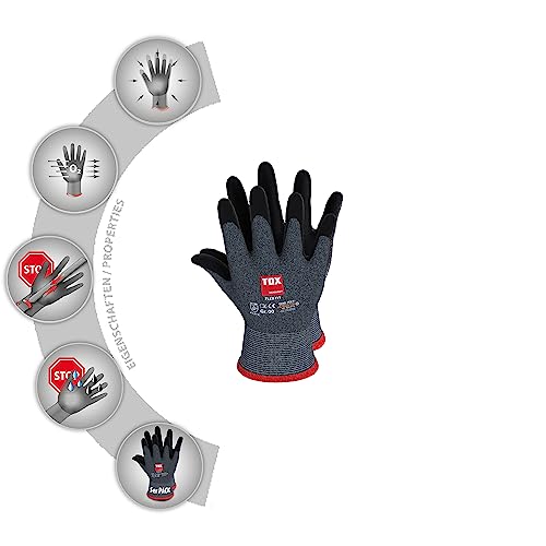 tox-flex-fit-montagehandschuhe-gr-e-8-grau-schwarz-nylon-mit-nitril-5-paar image 8