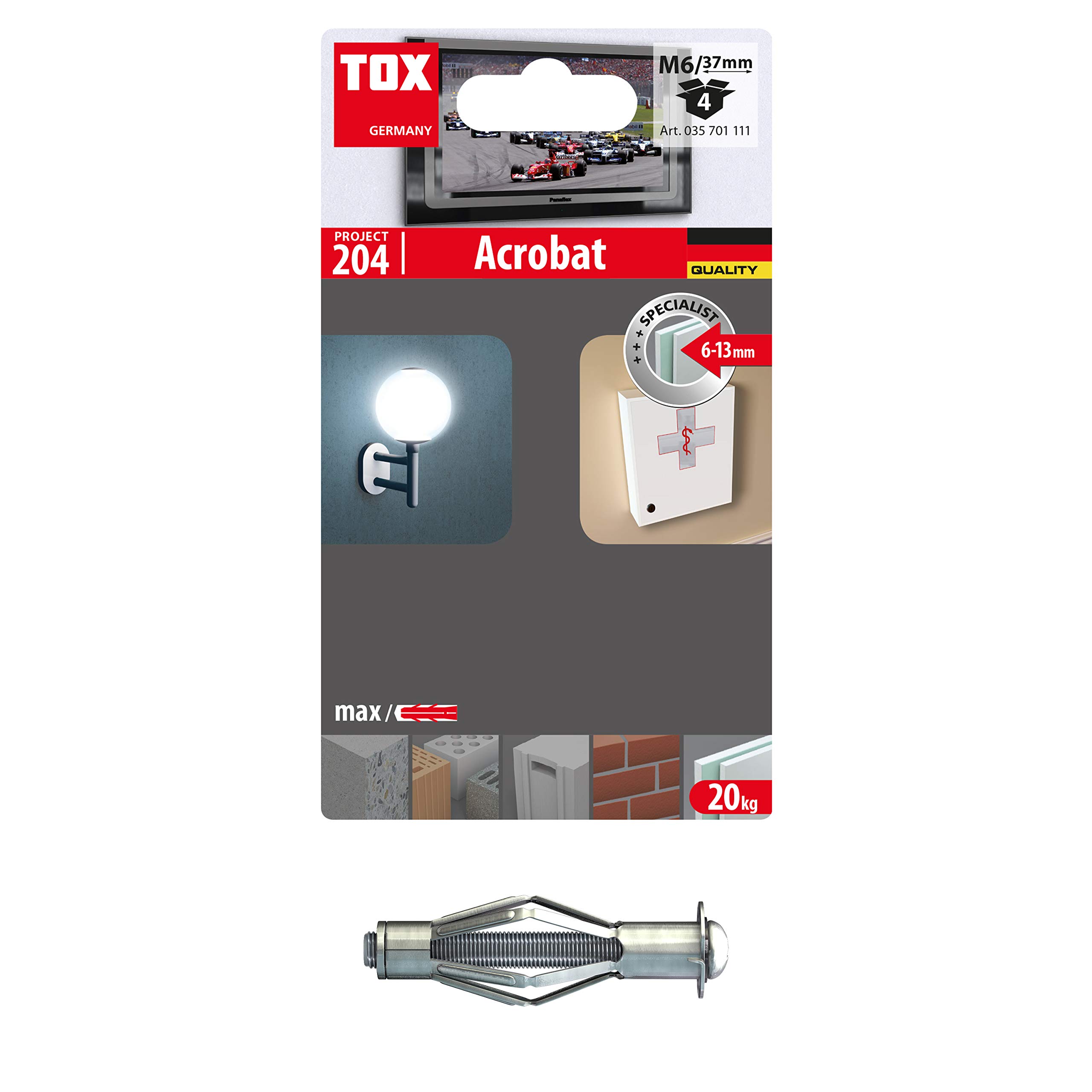 tox-acrobat-m5x65-metall-hohlraumd-bel-mit-schraube-4-st-ck image 7