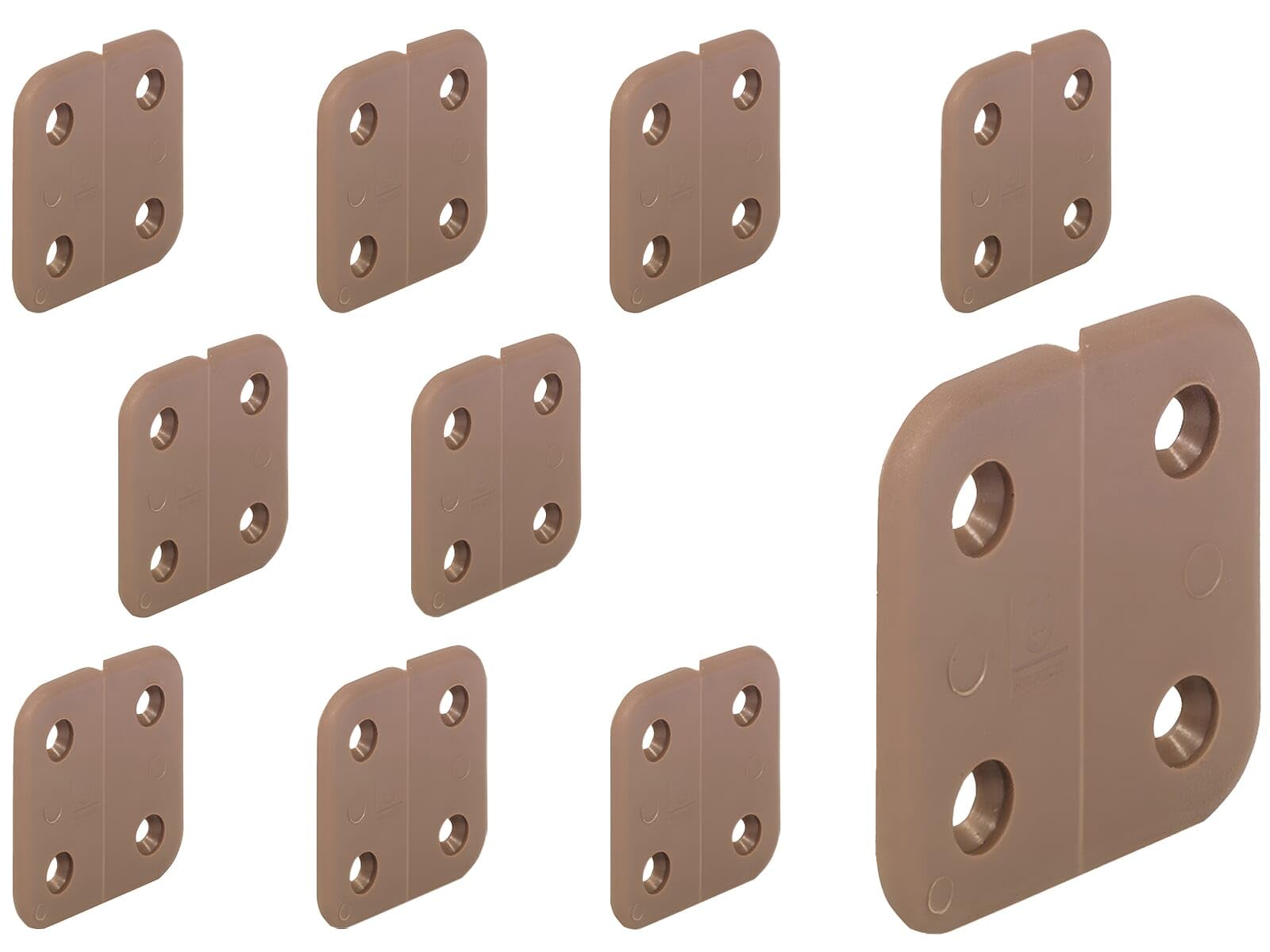 h-fele-351-93-125s1-gelenkloses-scharnier-braun-100er-pack-zum-schrauben image 1