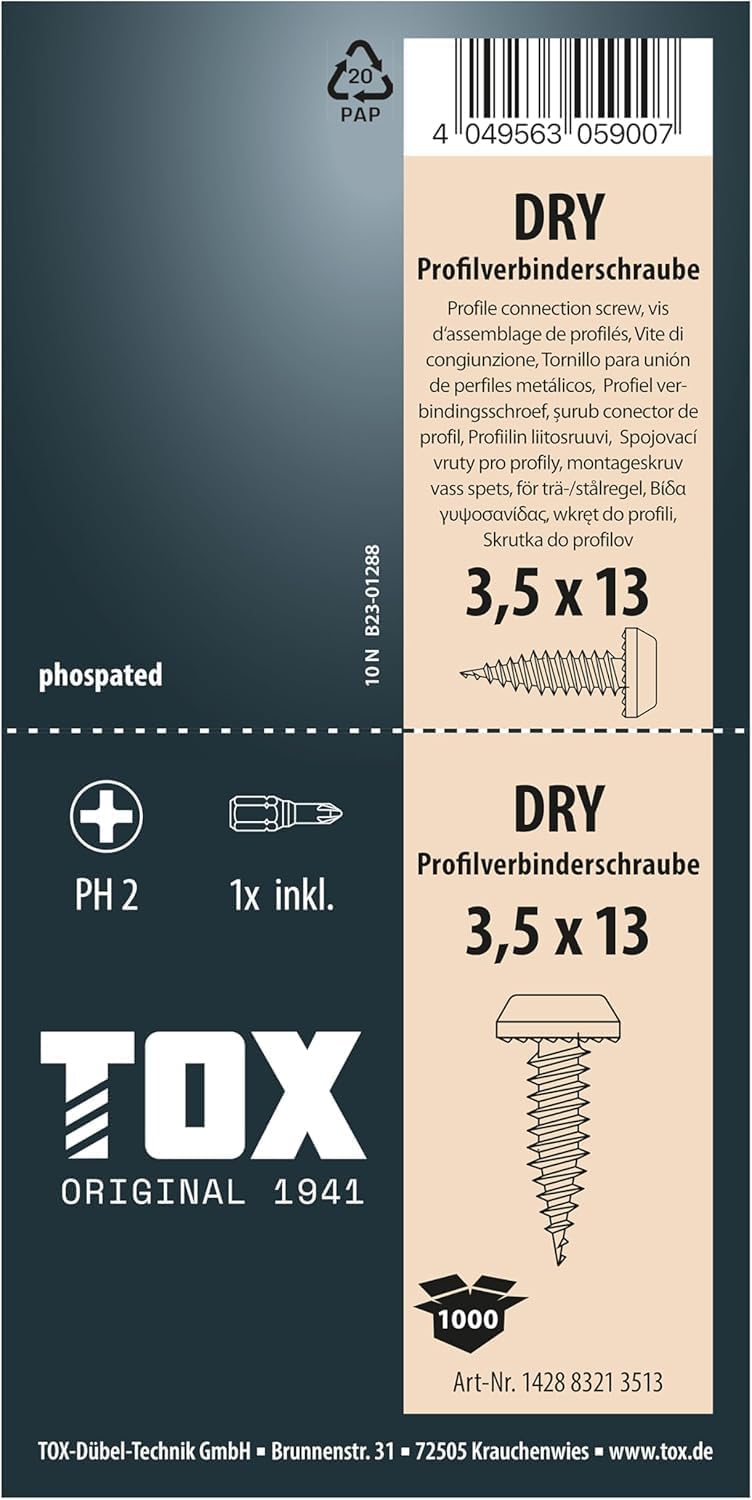 tox-dry-pv-profilverbinderschrauben-3-5x13-mm-ph2-1-000-st-ck image 4