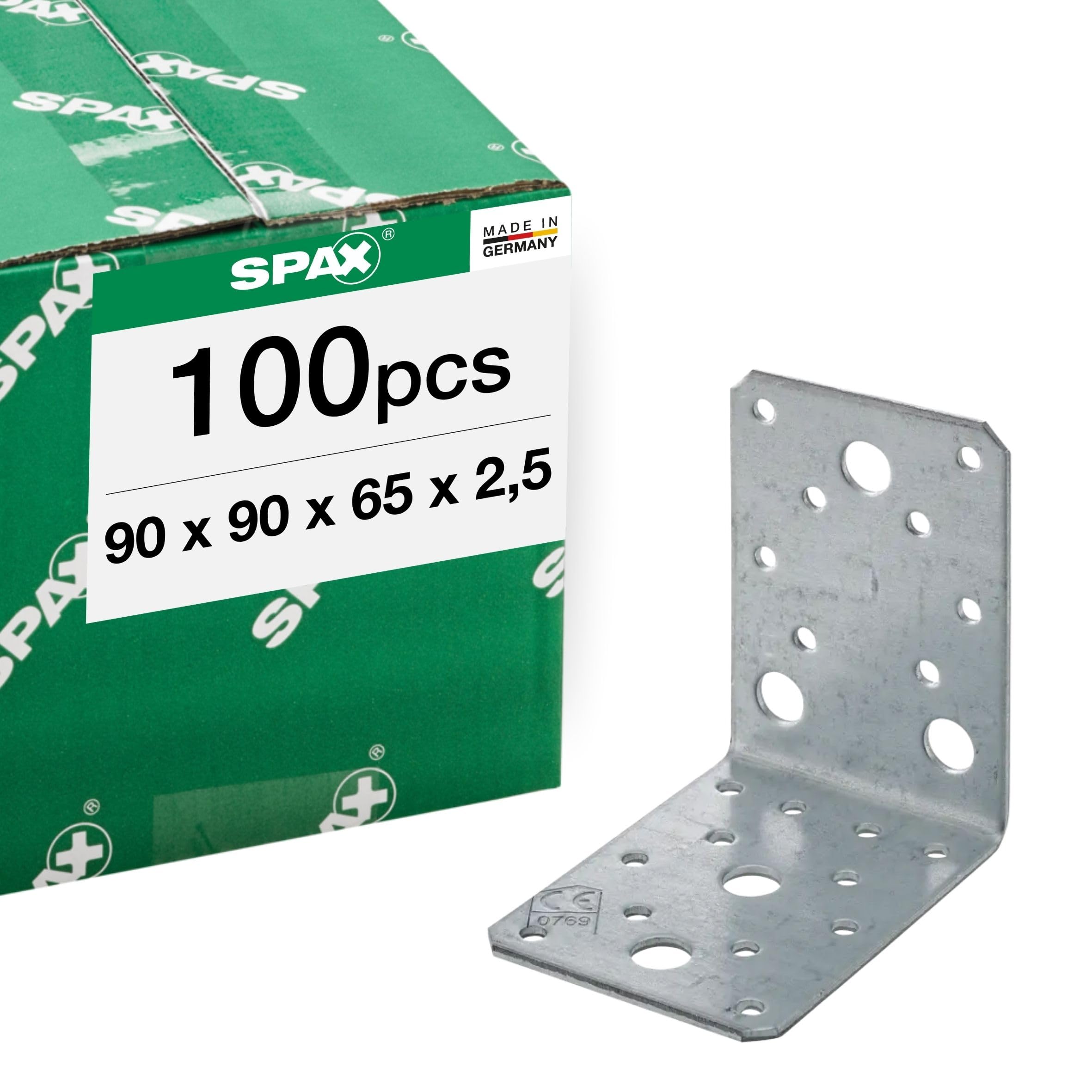 spax-winkelverbinder-90x90x65-mm-2-5-mm-dick-100-stk-verzinkt image 1