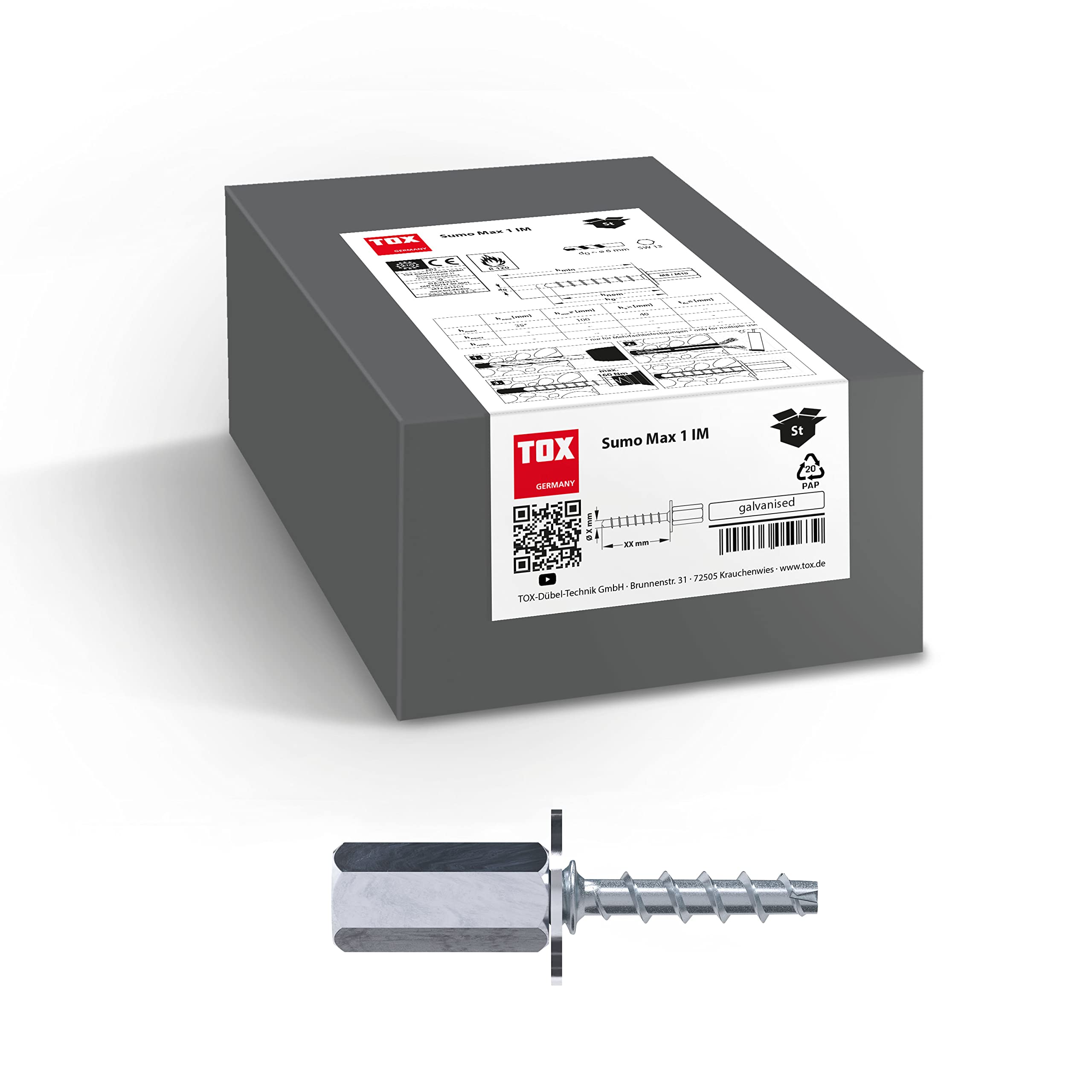 tox-sumo-max-1-im-6x35-betonschraube-schraubanker-verzinkt-50-st-ck image 1