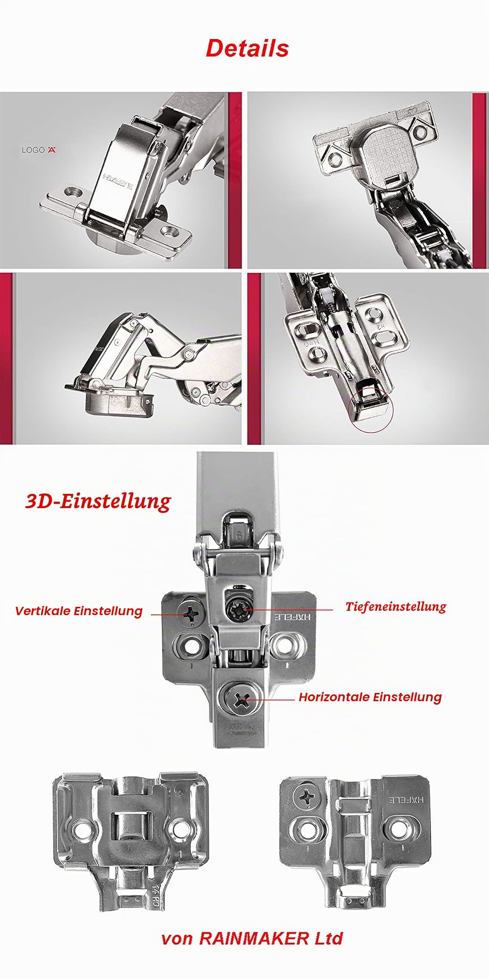 h-fele-metalla-eckanschlag-topfscharnier-165-grad-mit-d-mpfung-2er-set image 3