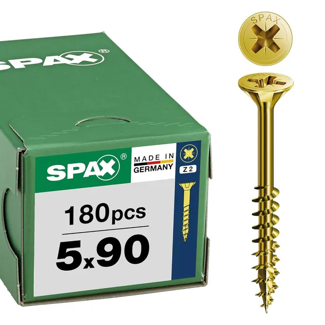 spax-universalschraube-5-x-90-mm-180-st-senkkopf-z2-teilgewinde-yellox image 1
