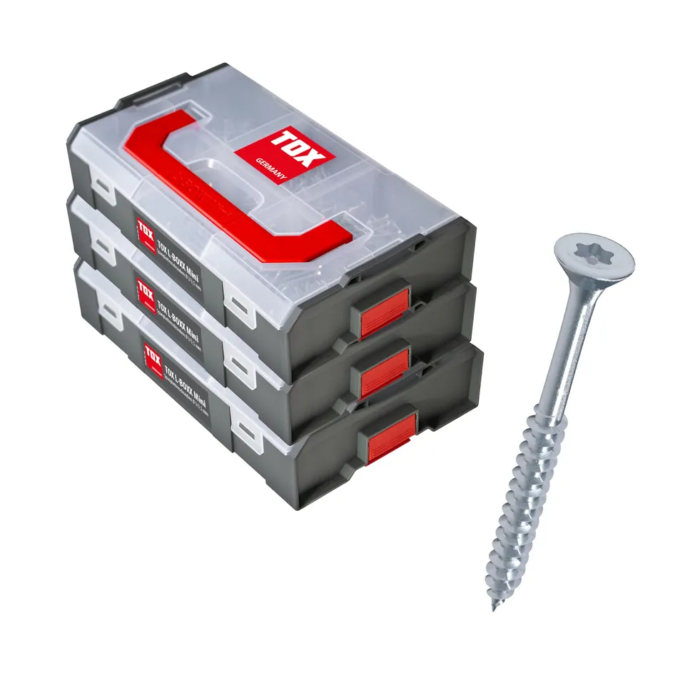 tox-094909172-l-boxx-mini-spanplattenschrauben-set-1460-tlg-tx-vollgewinde-3-5-m image 1