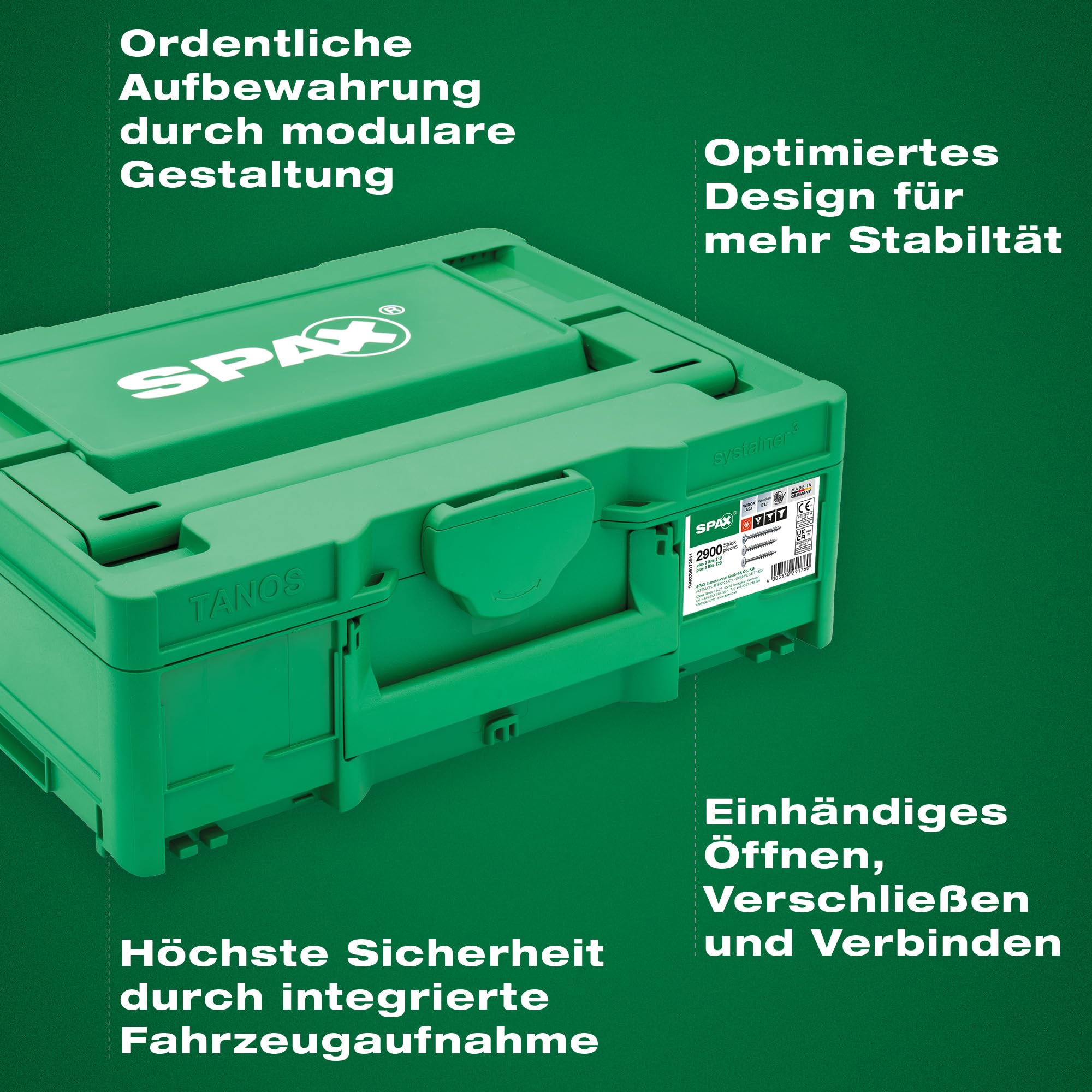 spax-m-belbau-schraubenset-2-900-teilig-im-systainer-t-loc-mit-wasserwaage image 8