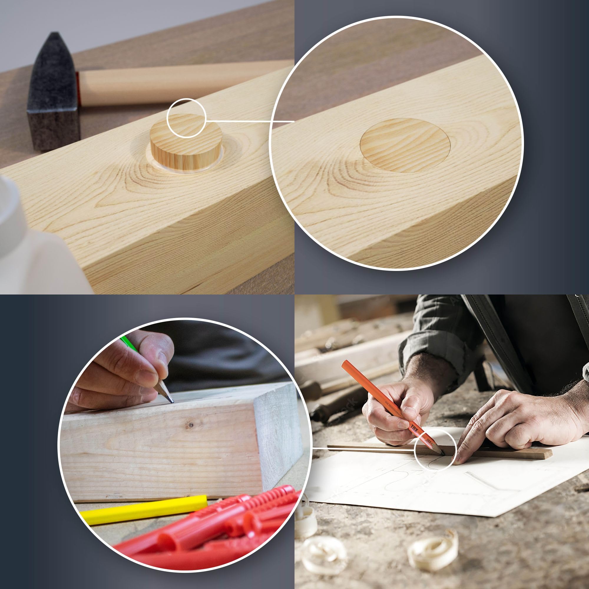 tox-miniset-cookie-wood-094909139-82-tlg-querholzpl-ttchen-12-zimmermannsbleisti image 6