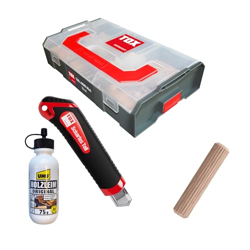 tox-l-boxx-mini-wood-holz-d-bel-set-mit-boltfix-wood-bohrern-und-cuttermesser image 6