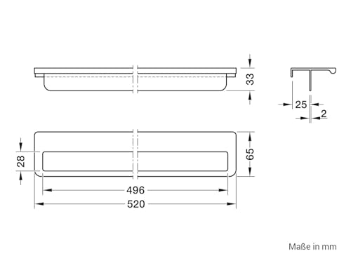 h-fele-510-00-001-handtuchhalter-f-r-grifflose-fronten-520-mm-aluminium-mit-filz image 8