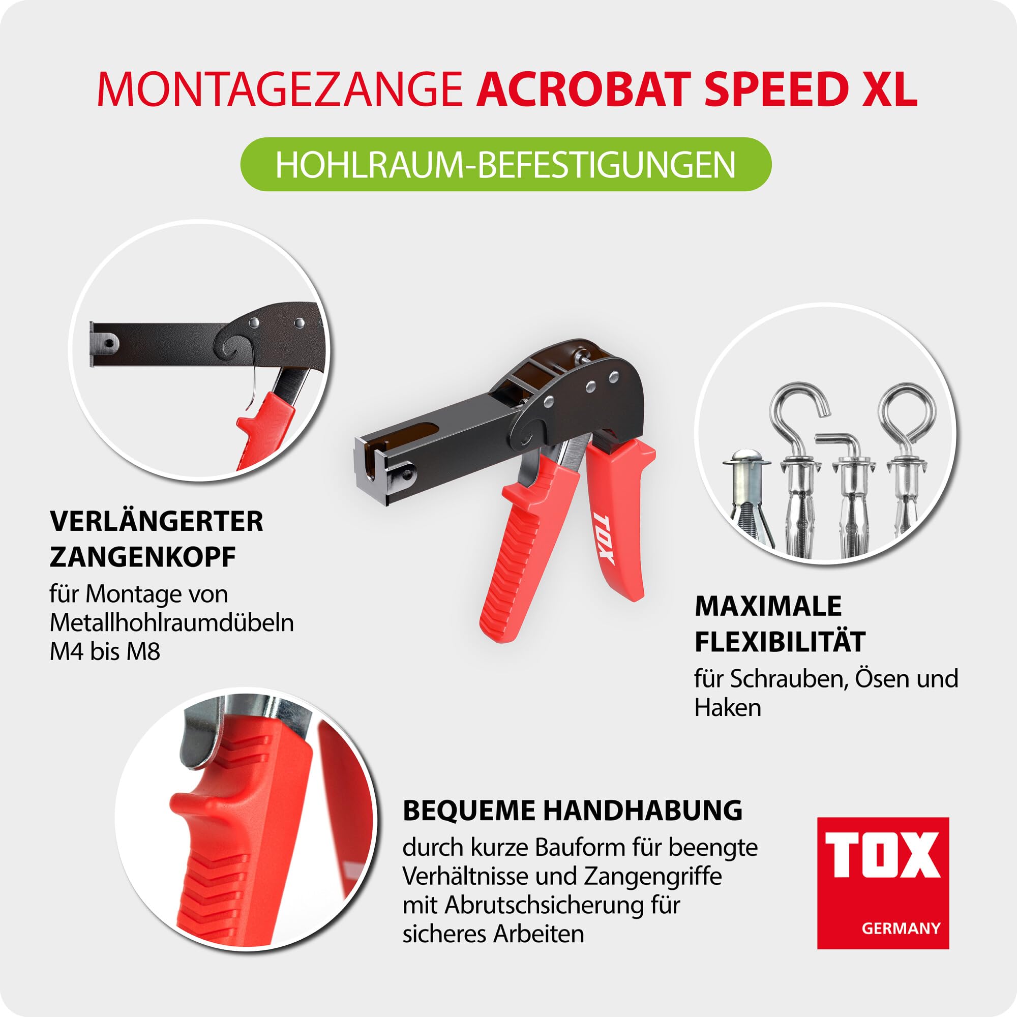 tox-acrobat-speed-plus-montagezange-f-r-metall-hohlraumd-bel-m4-m8 image 2