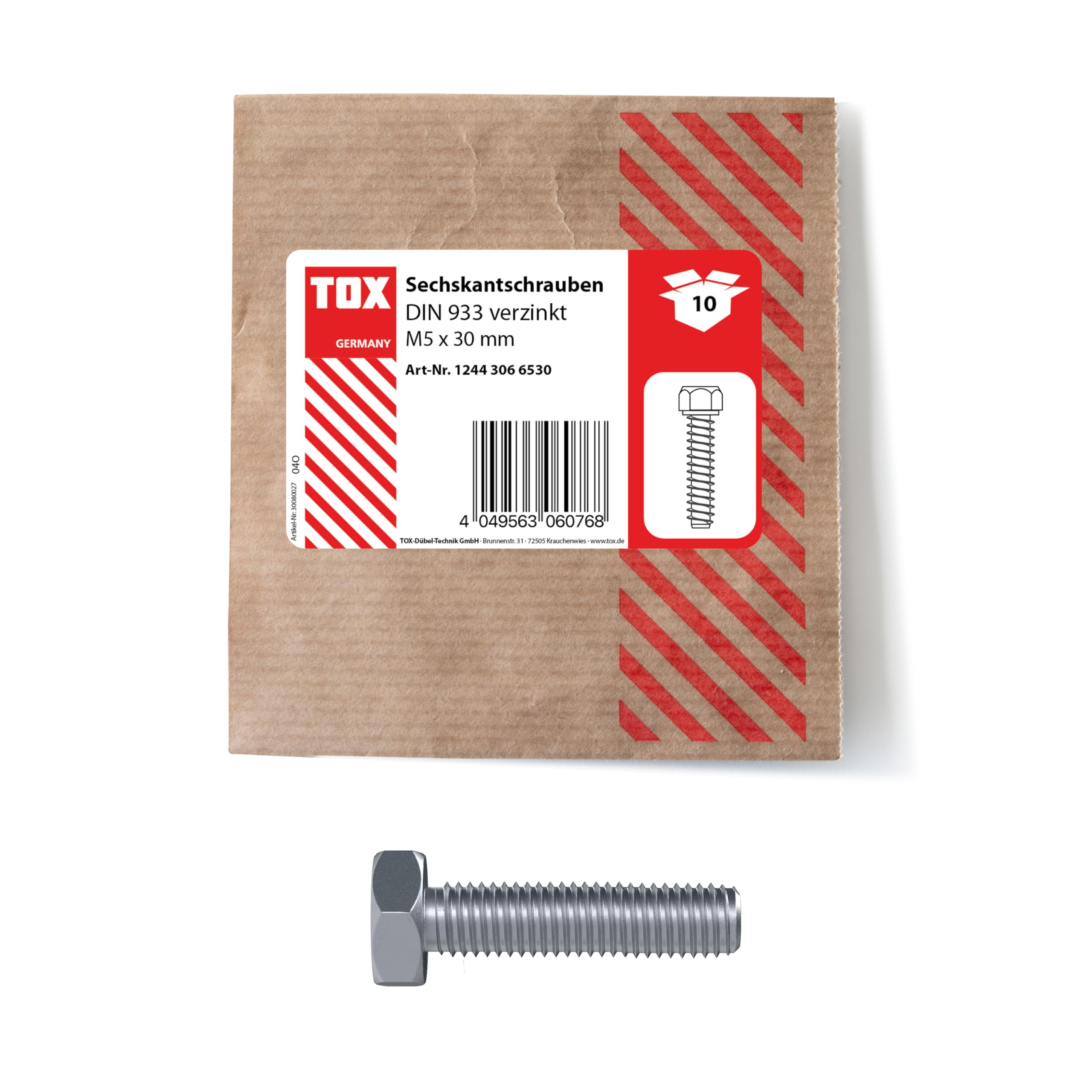 tox-sechskantschraube-m5-x-25-din-933-verzinkt-vollgewinde-10-st-ck image 6