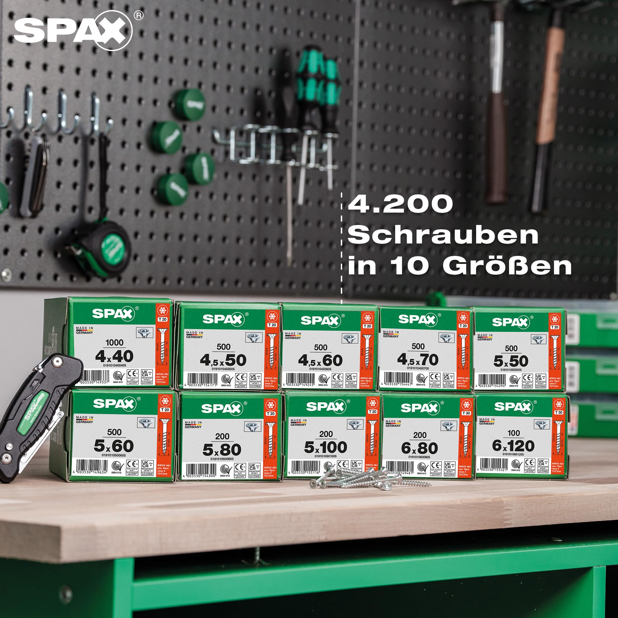 spax-heimwerker-schrauben-set-4200-teilgewinde-schrauben-inkl-multitool image 2
