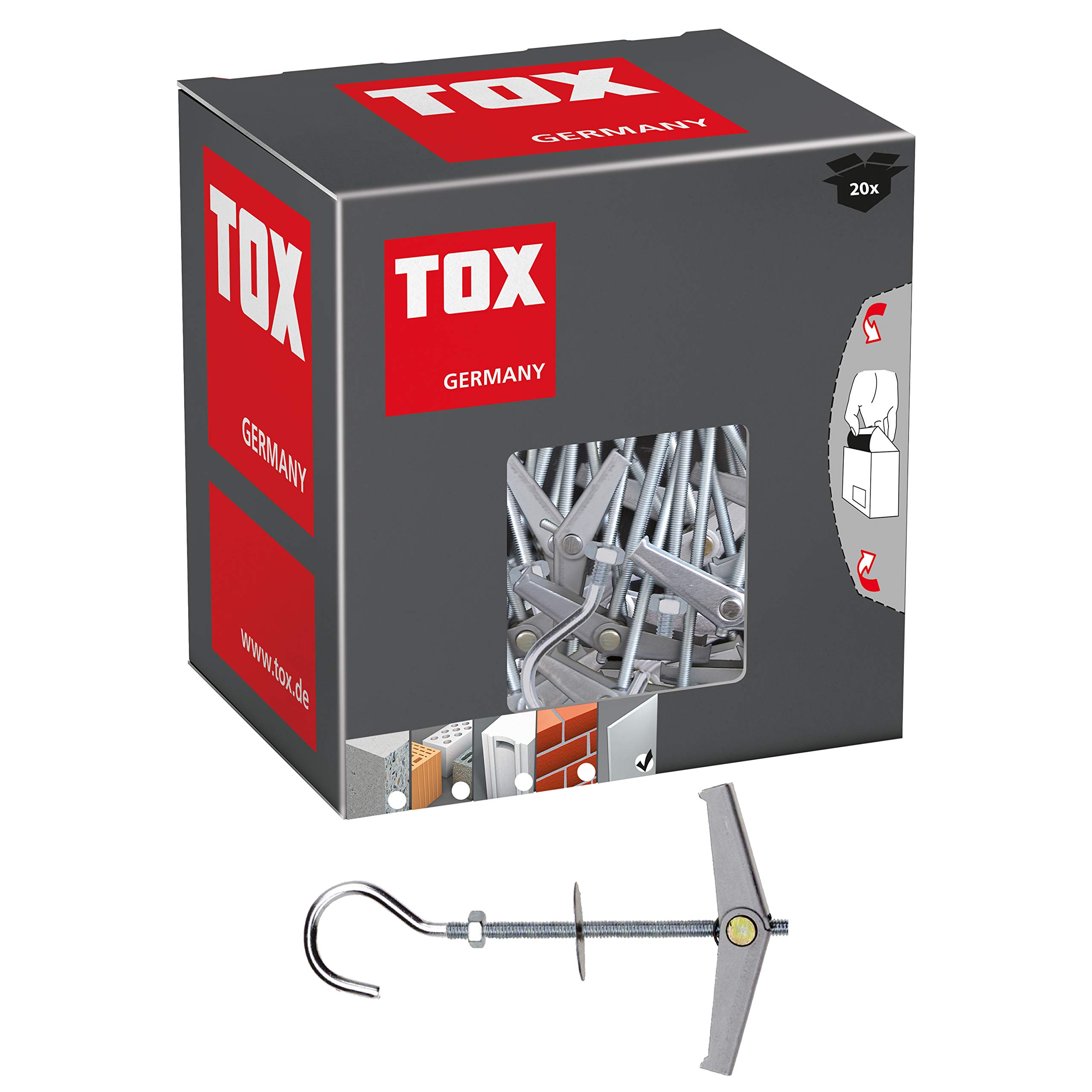 tox-pirat-eddi-s-federklappd-bel-m3-mit-haken-2-st-ck-hohlraumd-bel-verzinkt image 6