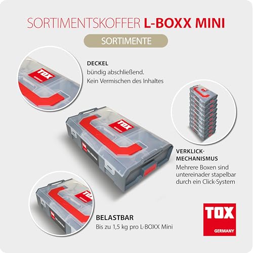 tox-l-boxx-mini-sortimentskoffer-set-3-st-ck-stapelbar-6-f-cher image 6