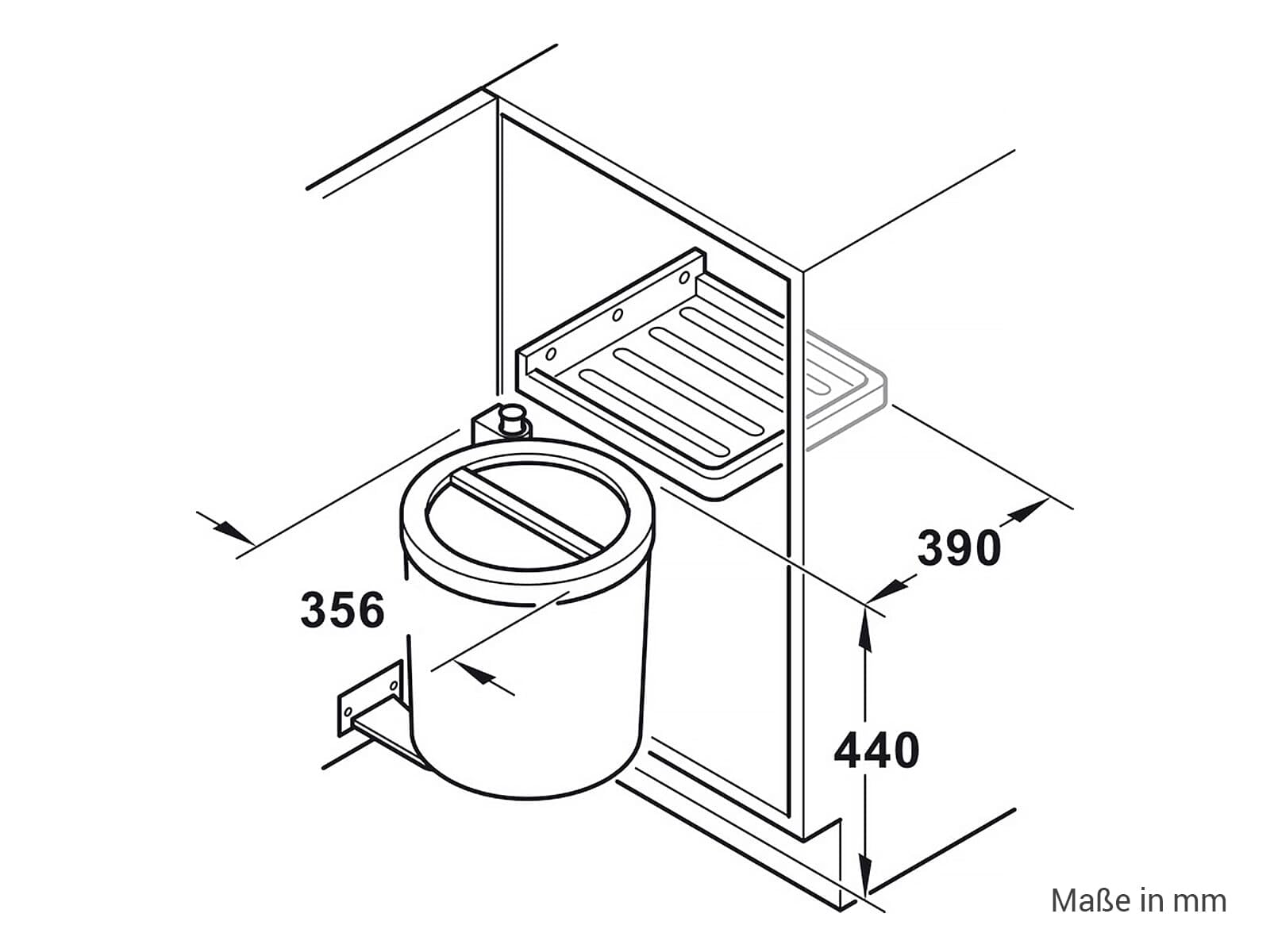 h-fele-abfallsammler-501-93-404-25-liter-f-r-dreht-ren-ab-40-cm image 3