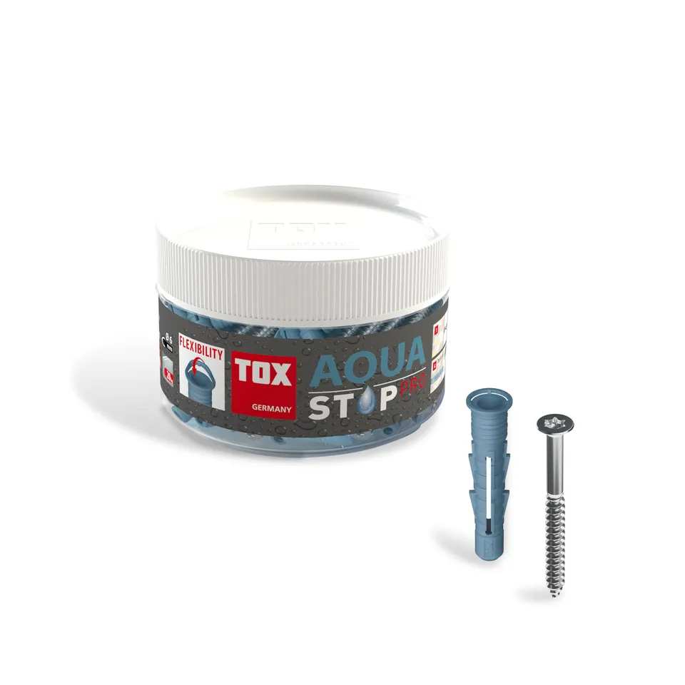 tox-aqua-stop-pro-6-38-s-abdichtender-d-bel-mit-edelstahlschraube-40-st-ck image 1
