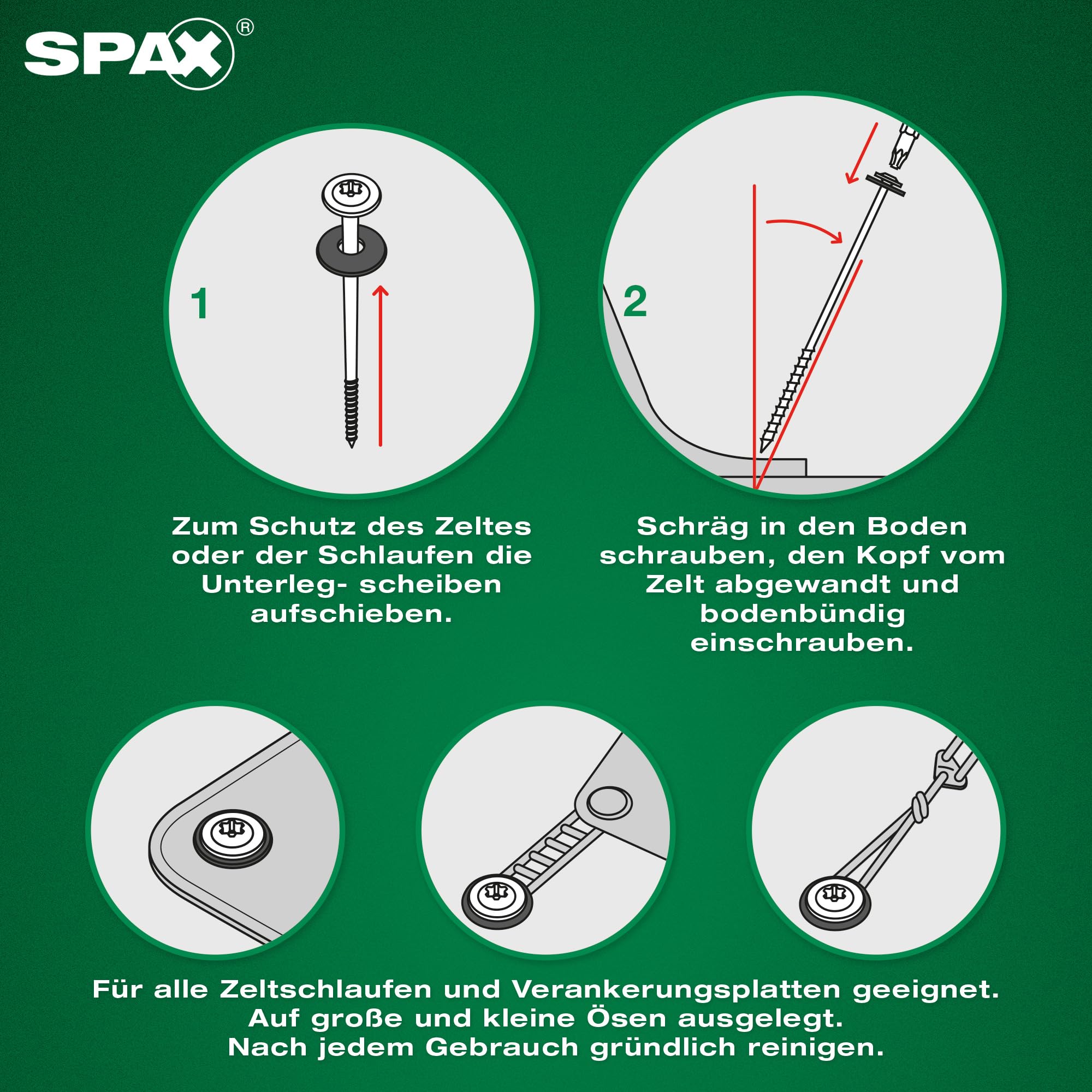 spax-campingset-zeltschrauben-18-teilig-8x220-6x160-mm-mit-scheiben-und-lampe image 4