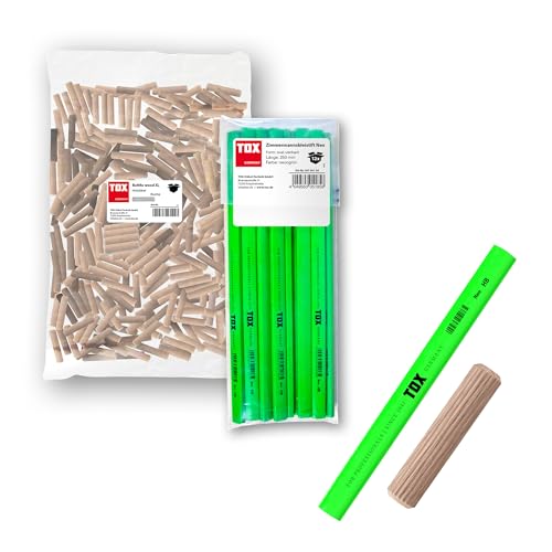 tox-boltfix-wood-xl-holzd-bel-10-40-buche-400-st-ck-12-bleistifte-set image 6
