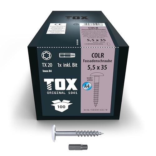 tox-fassadenschrauben-colr-5-5x35-mm-a4-wei-ral9010-100-st-ck image 8