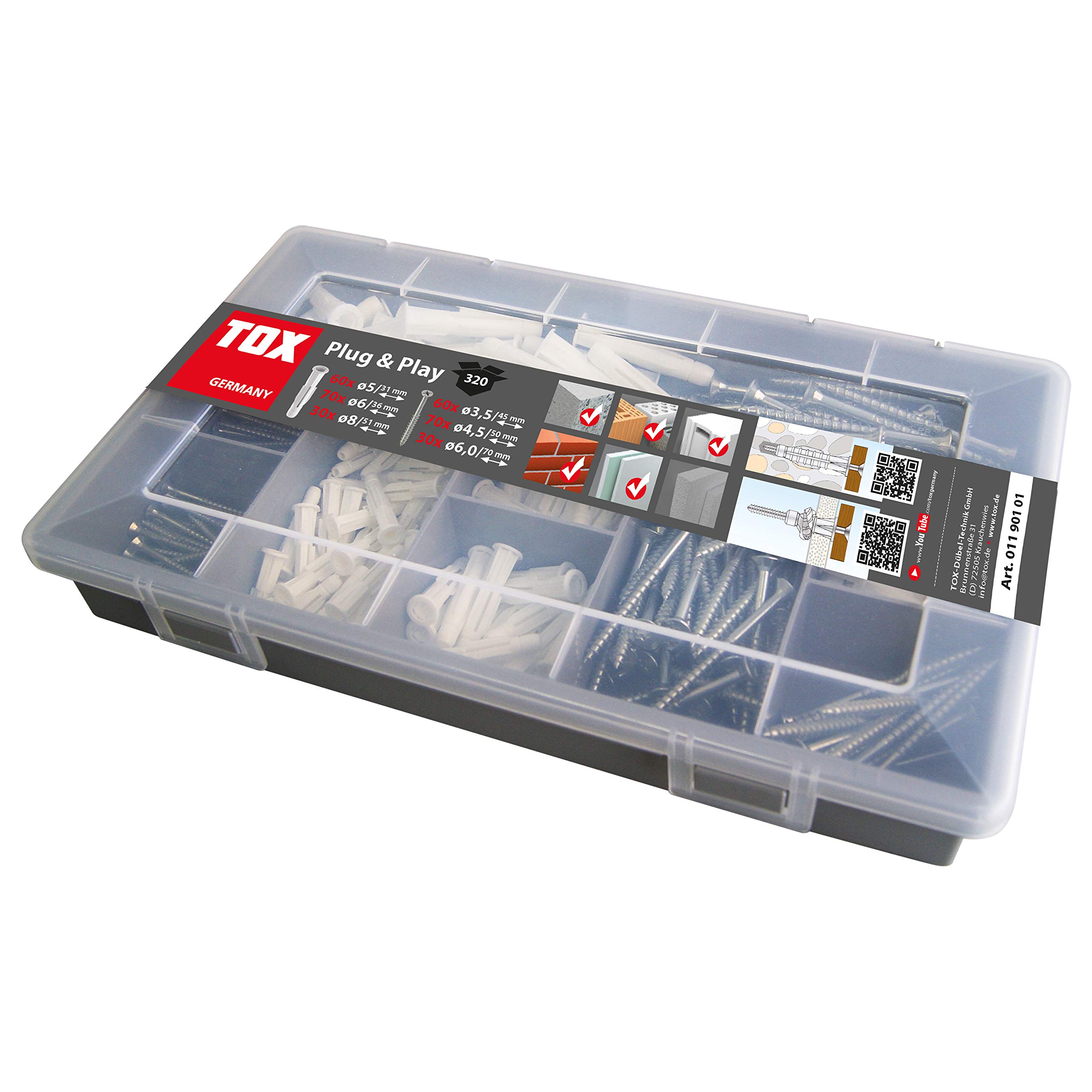 tox-sortimentskoffer-plug-play-trika-schrauben-320-tlg image 2