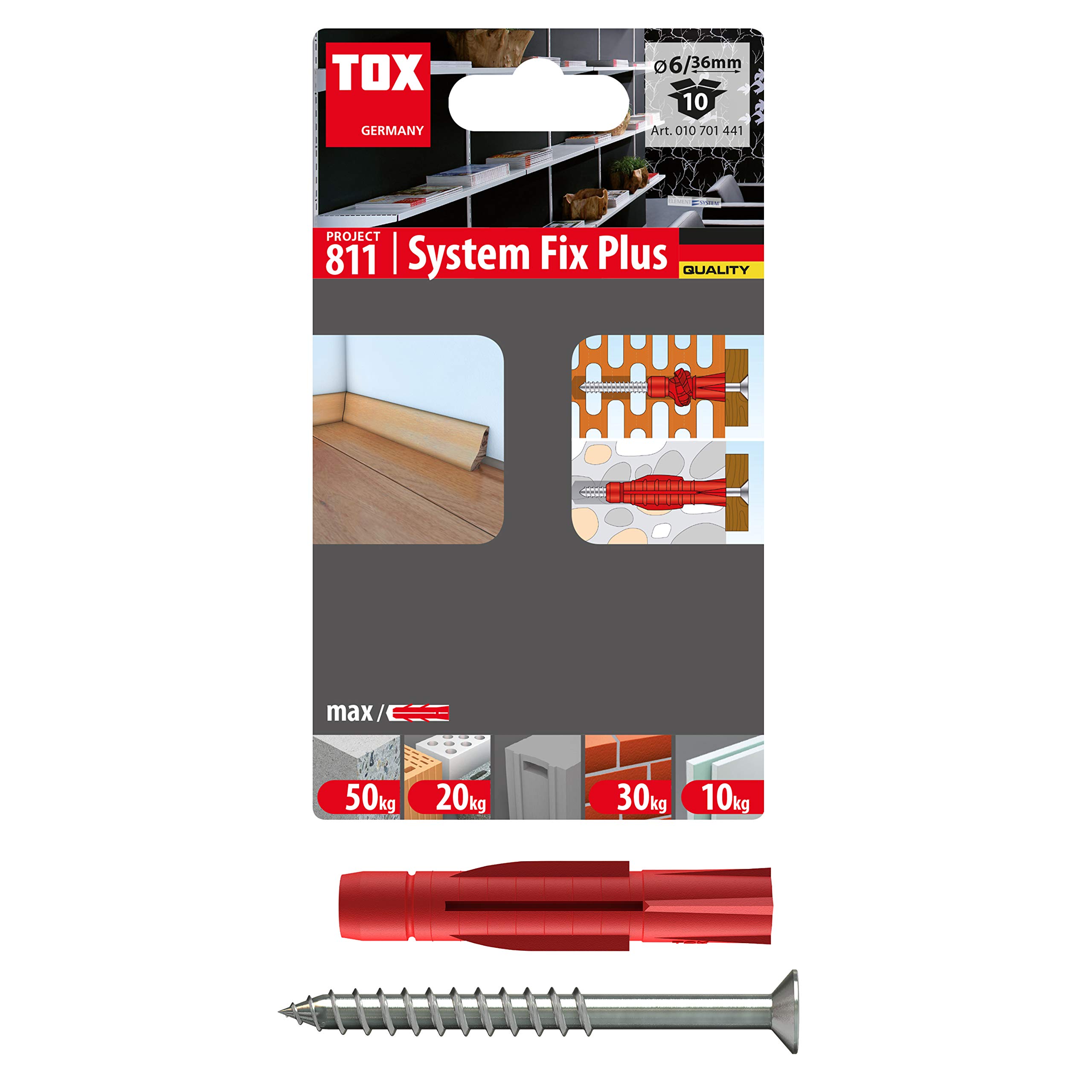 tox-system-fix-plus-parkett-regalschienenbefestigung-10-st-ck image 1