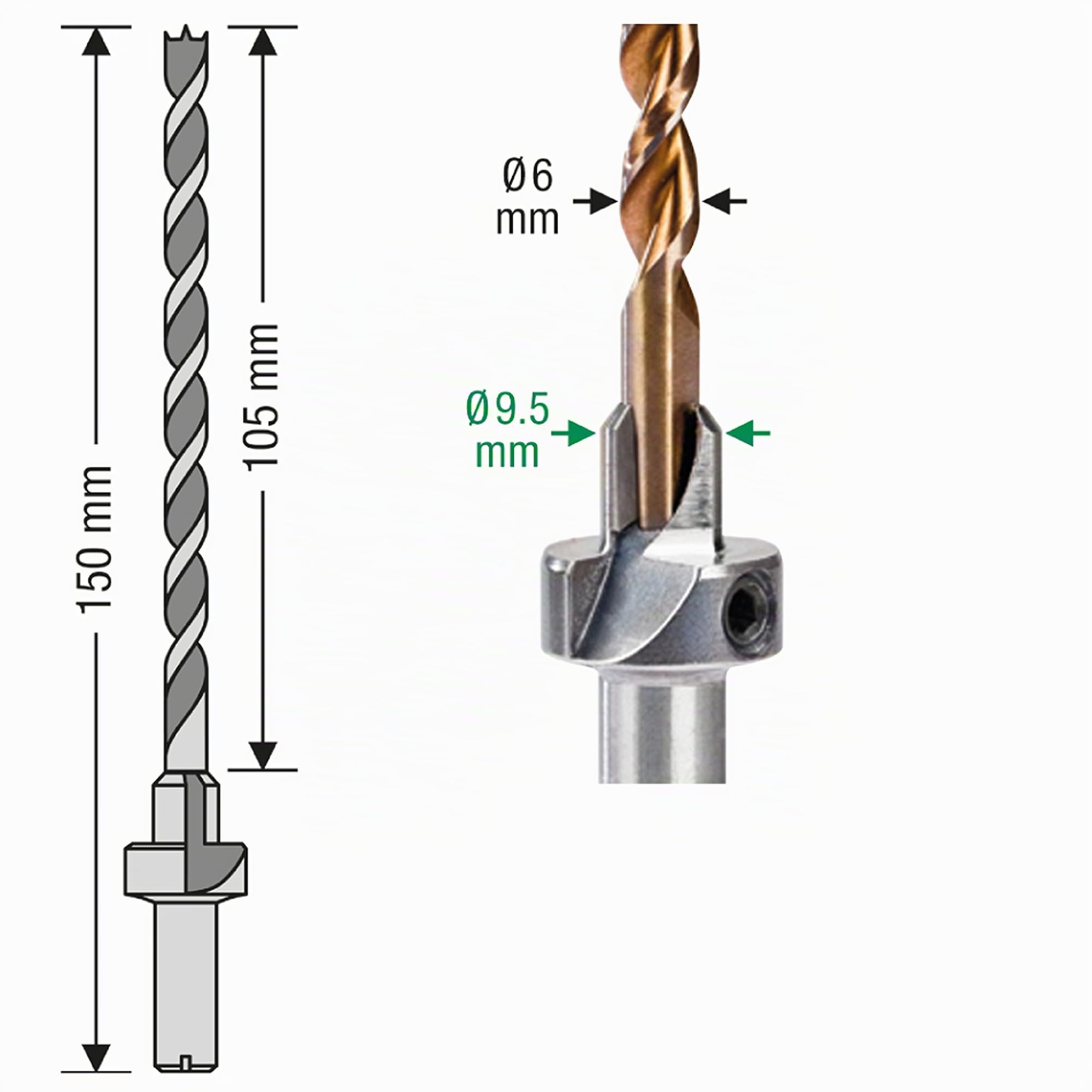 spax-bohrer-senker-bit-schritt-bohrer-1-4-6-5-mm-5000009186069 image 2
