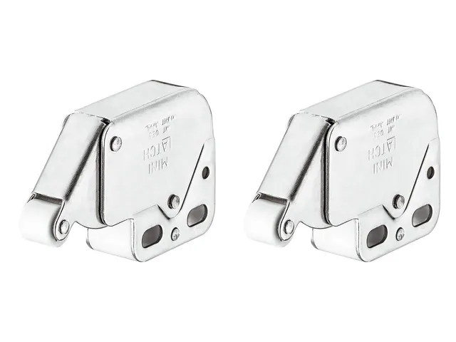 h-fele-mini-federverriegelung-schn-pper-wei-2-st-ck-mit-gegenst-ck image 1