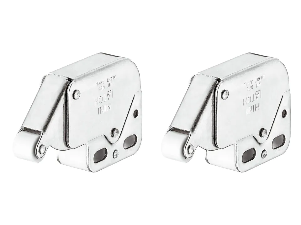 h-fele-mini-federverriegelung-schn-pper-wei-2-st-ck-mit-gegenst-ck image 1