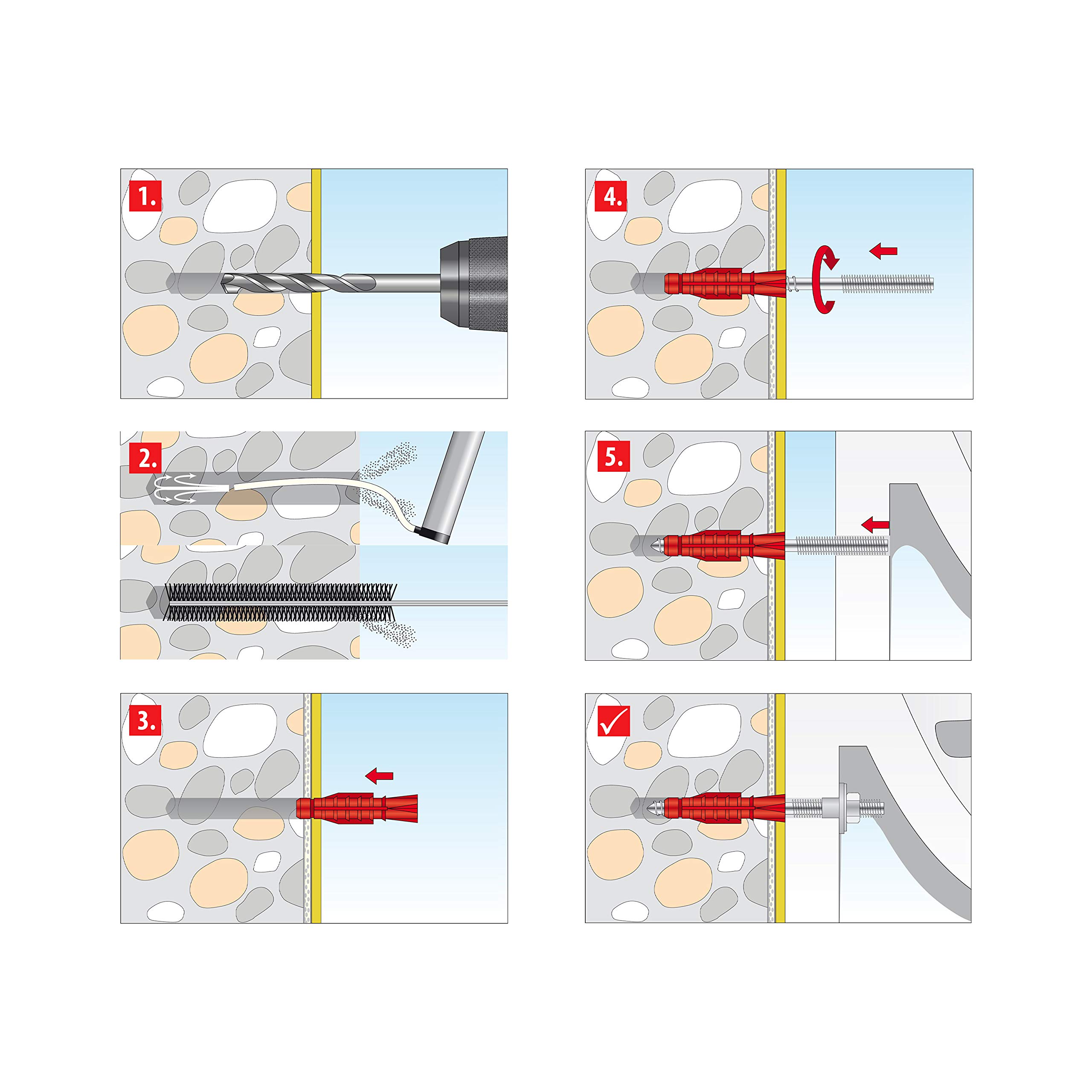tox-piss-fix-xl-white-urinalbecken-befestigung-mit-tri-d-bel-1-set image 3