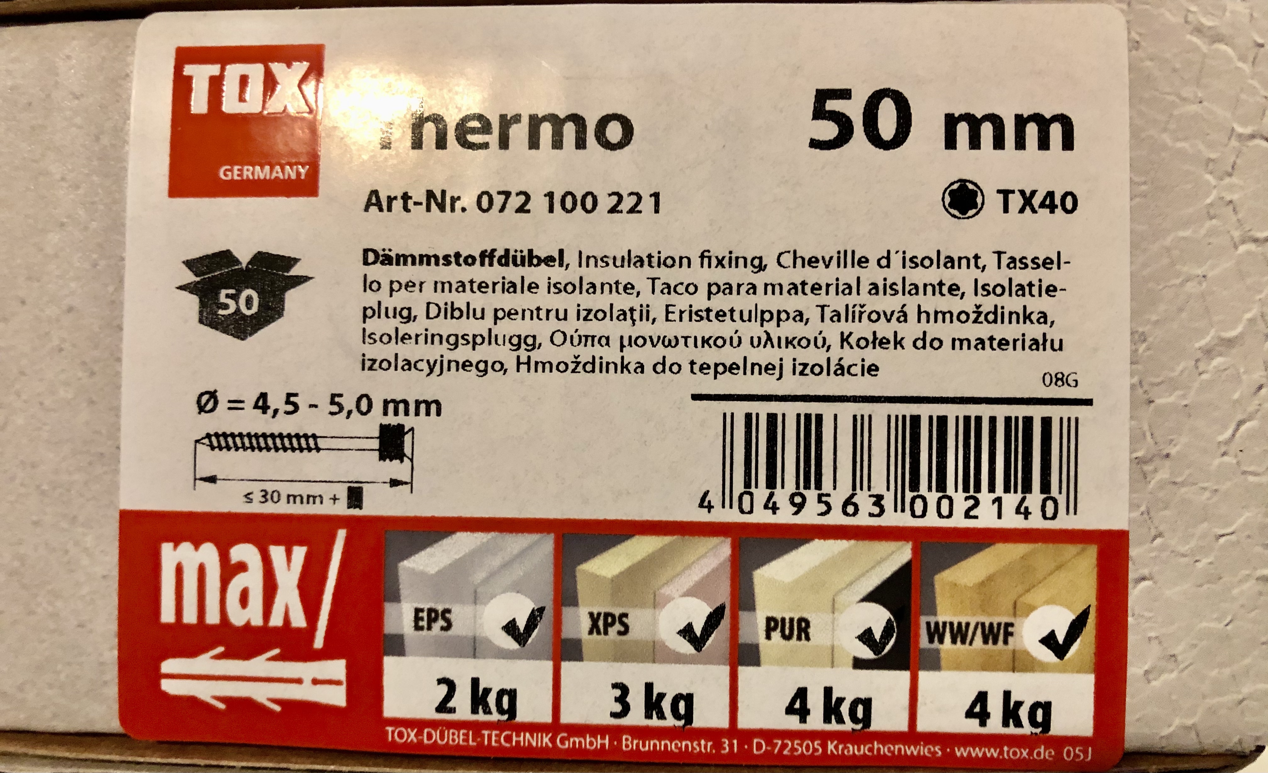 Kellerdecke gedämmt