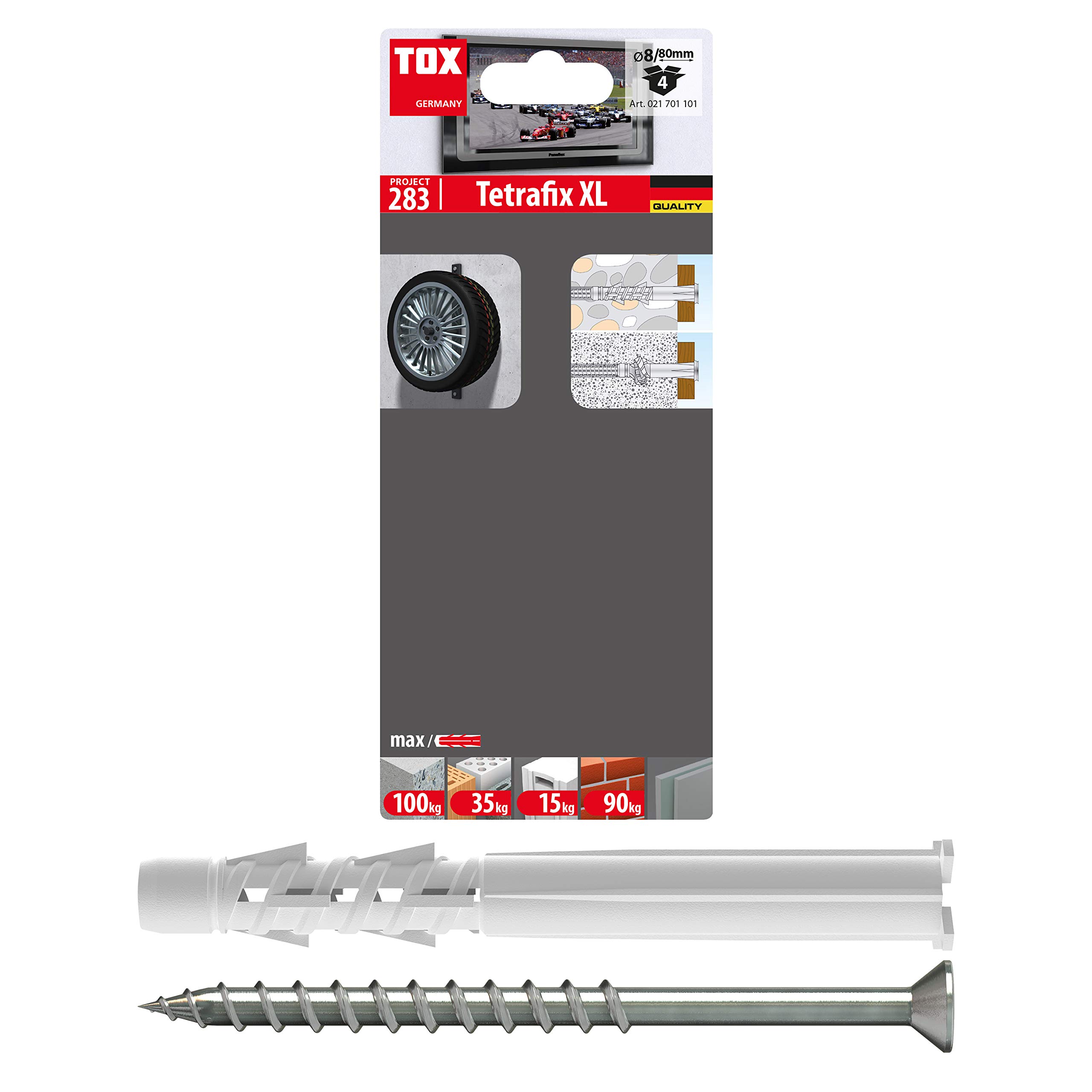 tox-tetrafix-xl-8x80-mm-allzweck-rahmend-bel-mit-schraube-4-st-ck image 1