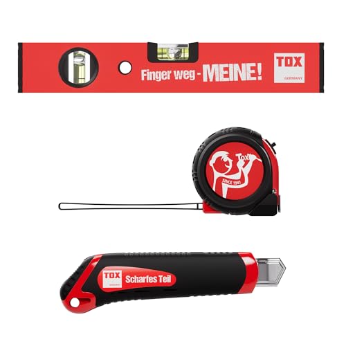 tox-werkzeug-set-09790903-cuttermesser-5-m-rollma-band-30-cm-wasserwaage image 5