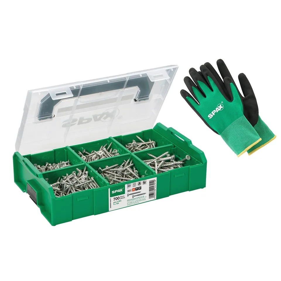 spax-montagekoffer-l-boxx-mini-wirox-700-teilig-mit-handschuhen image 1