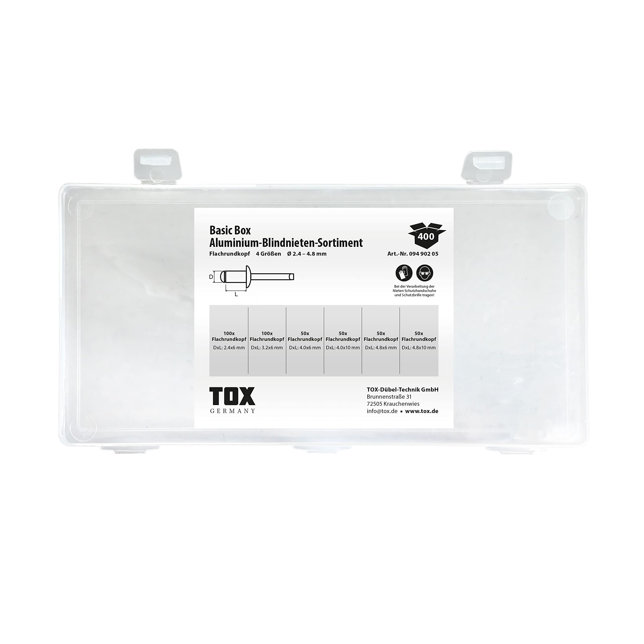 tox-blindnieten-sortiment-aluminium-flachrundkopf-400-teilig-6-gr-en image 4