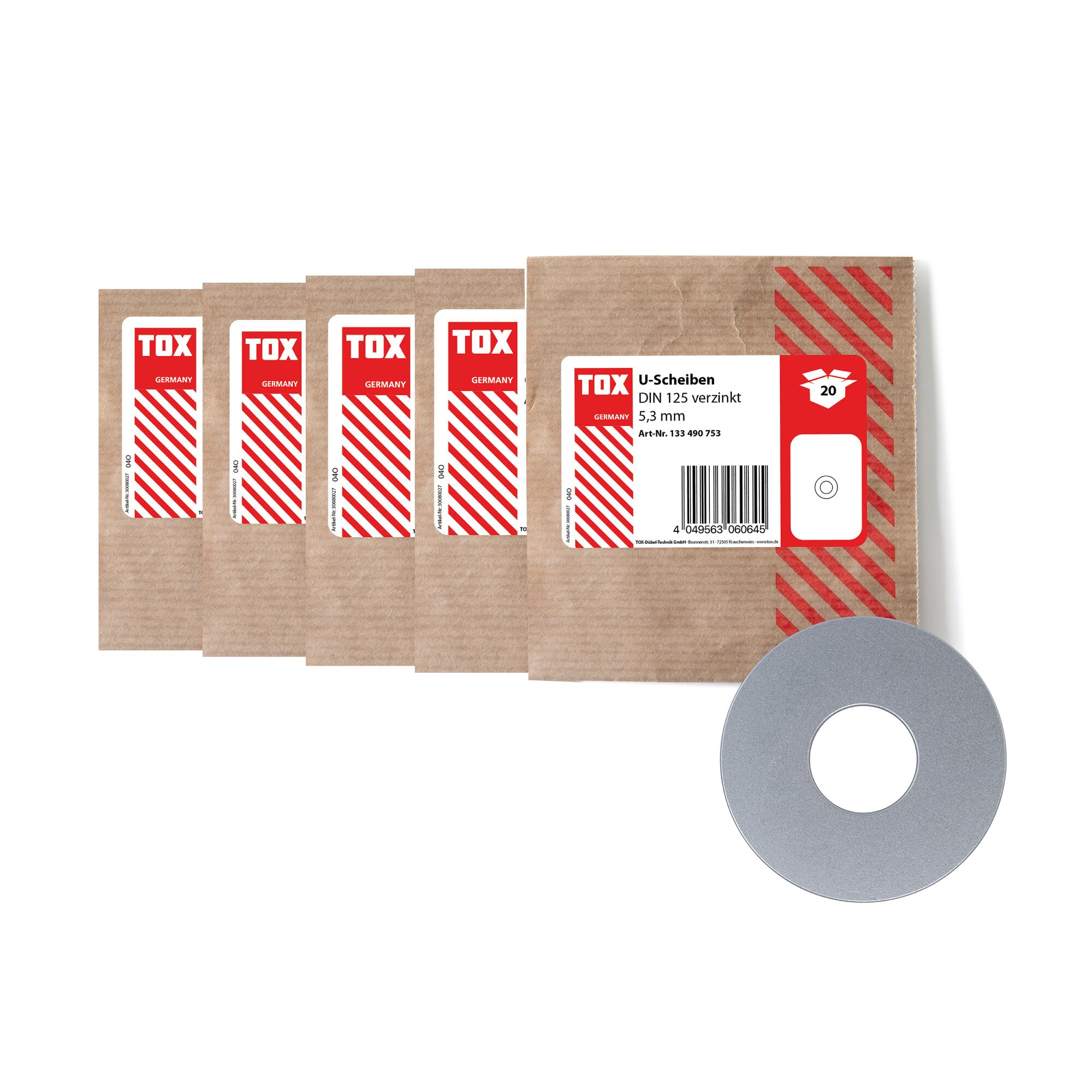tox-unterlegscheiben-set-09990916-96-tlg-u-scheiben-din-125-verzinkt-in-5-gr-en image 1