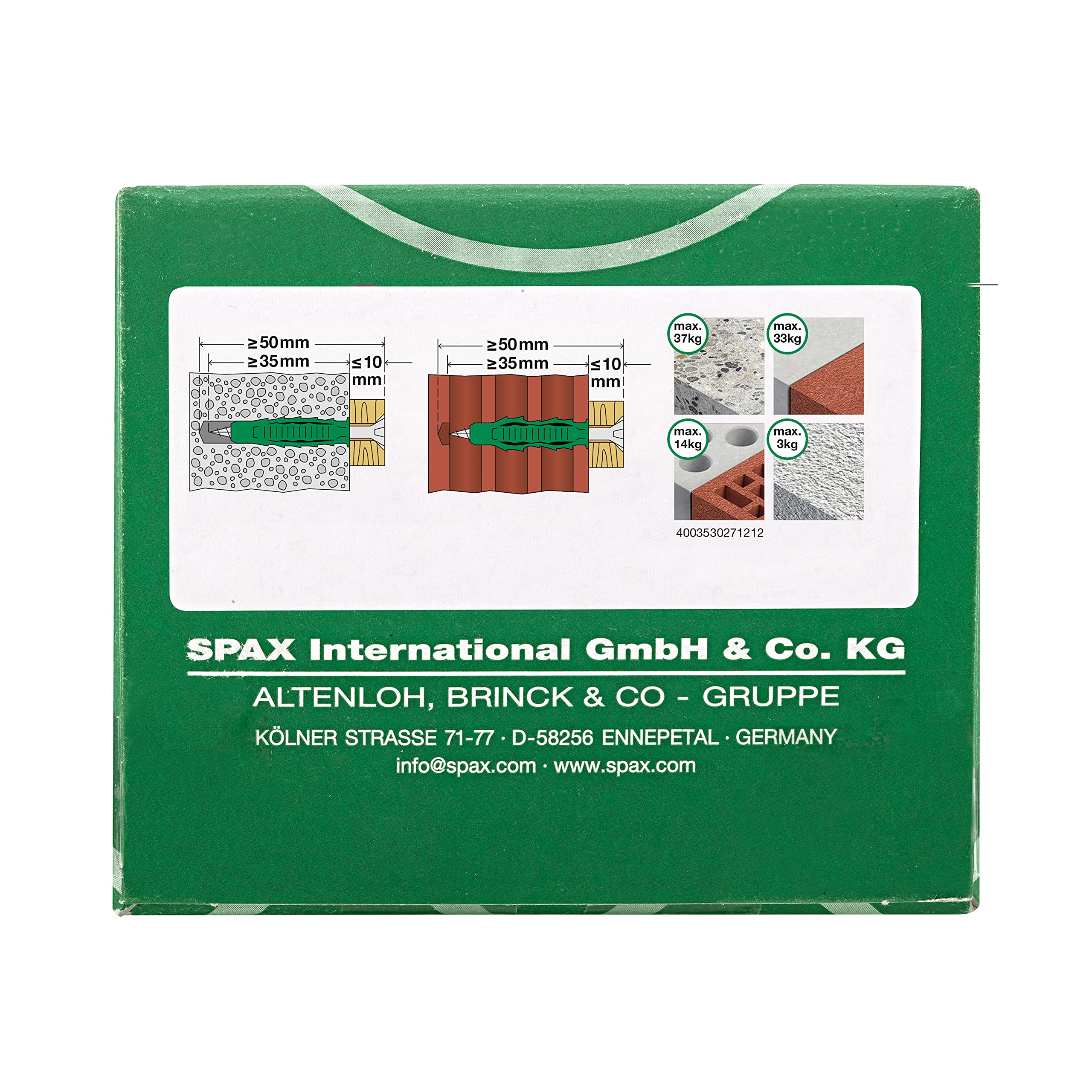 spax-d-bel-schrauben-set-200-tlg-100x-universalschraube-4-5x45-100x-spreiz-d-bel image 6