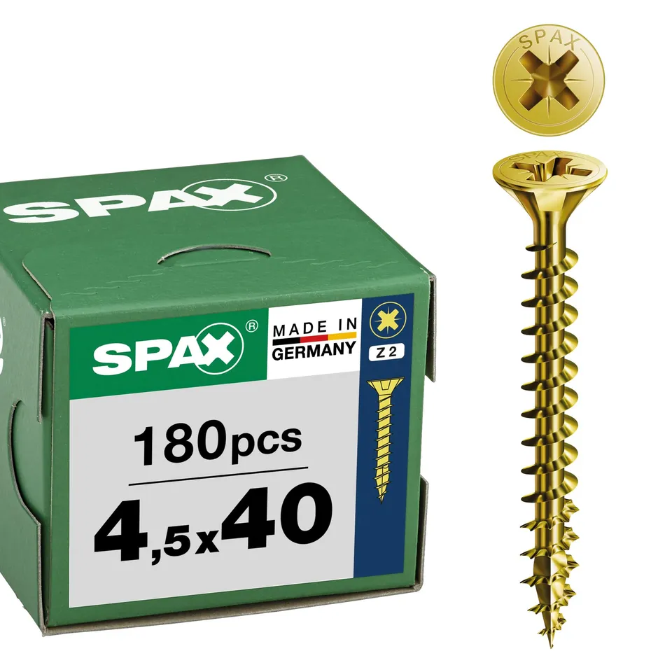 spax-universalschraube-4-5x40-mm-senkkopf-z2-vollgewinde-yellox-180-st image 1