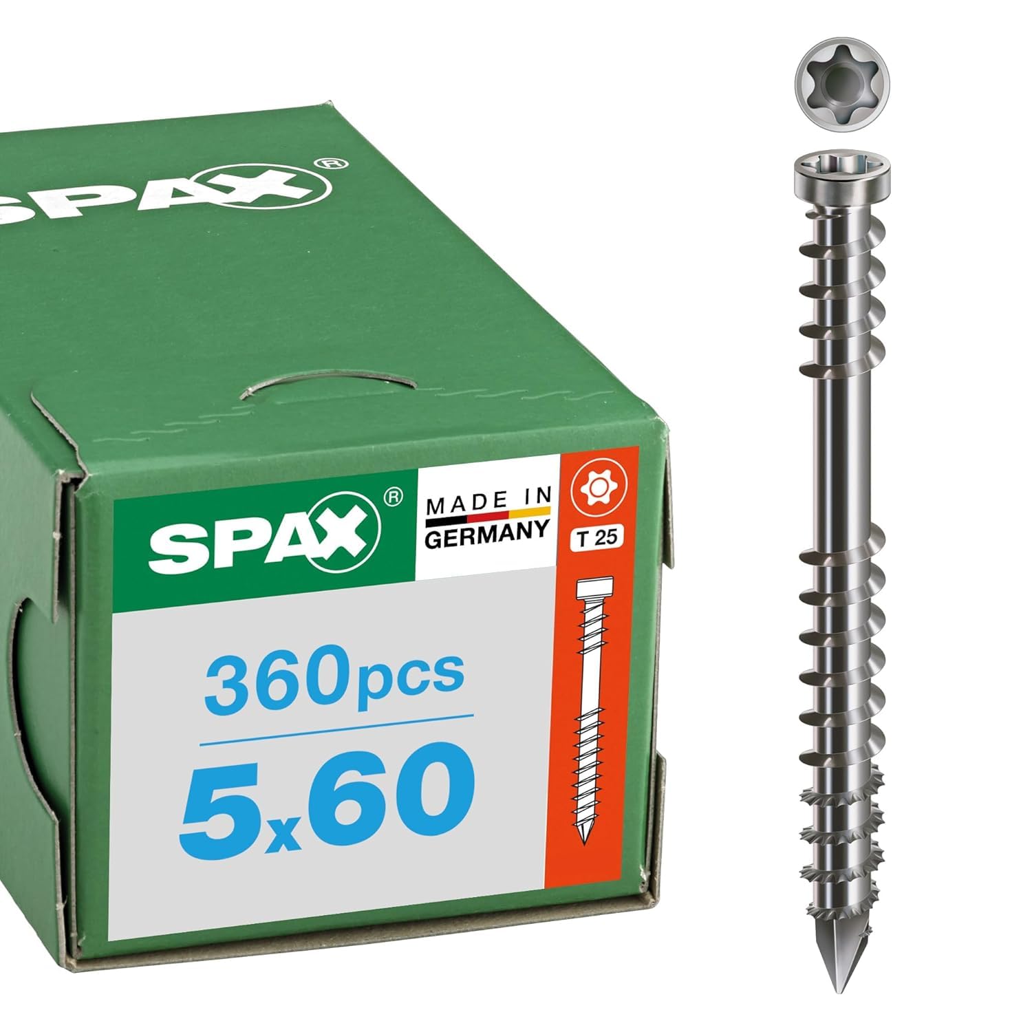 spax-terrassenschraube-5-x-60-mm-edelstahl-a2-zylinderkopf-t25-360-stueck image 1