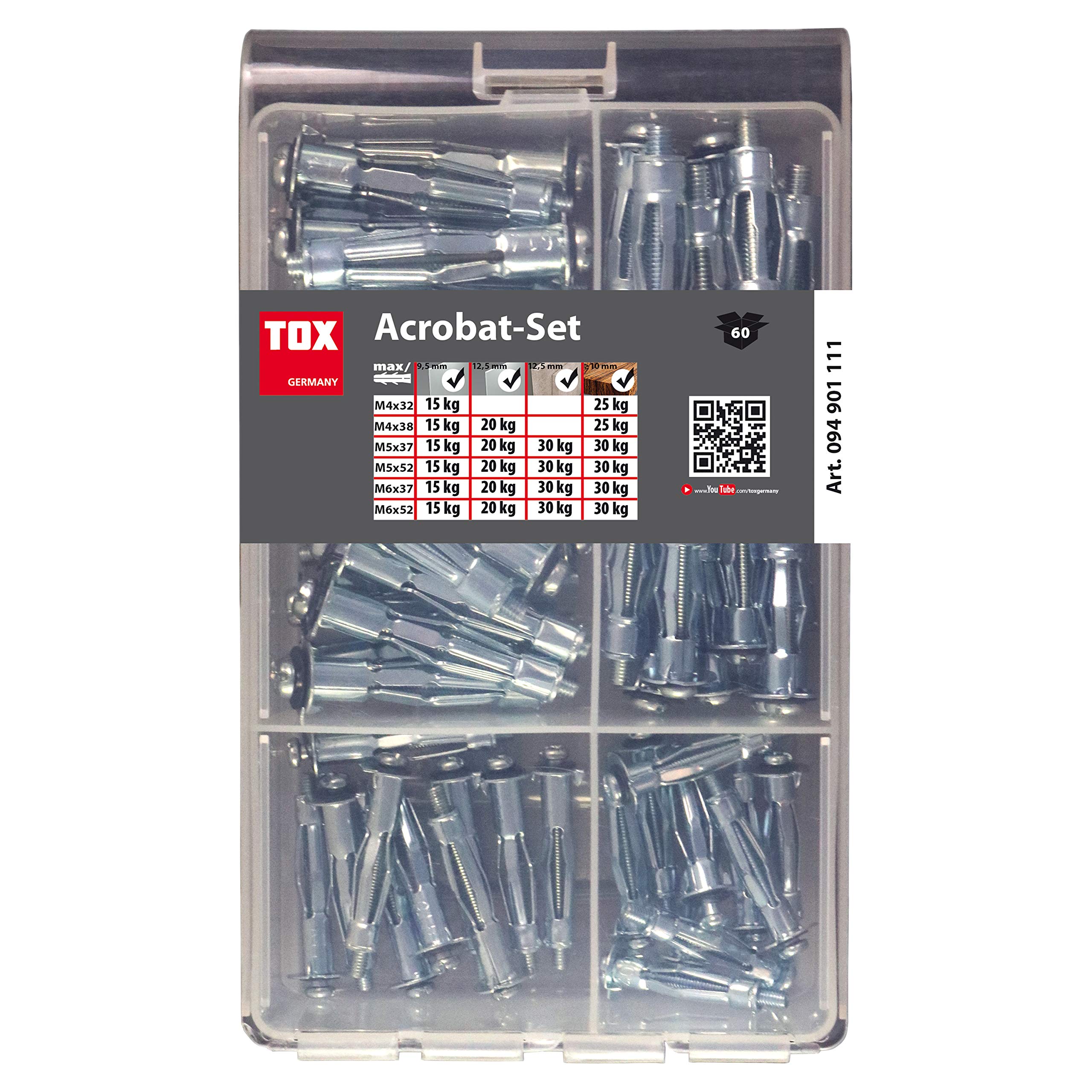 tox-acrobat-metall-hohlraumd-bel-sortiment-60-tlg-im-koffer image 3