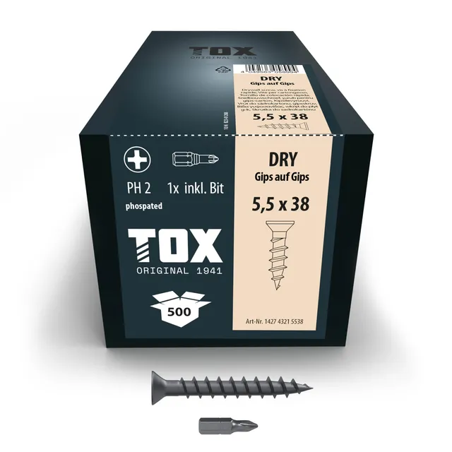 tox-dry-g-gips-auf-gips-schrauben-5-5-x-38-mm-500-st-ck image 1