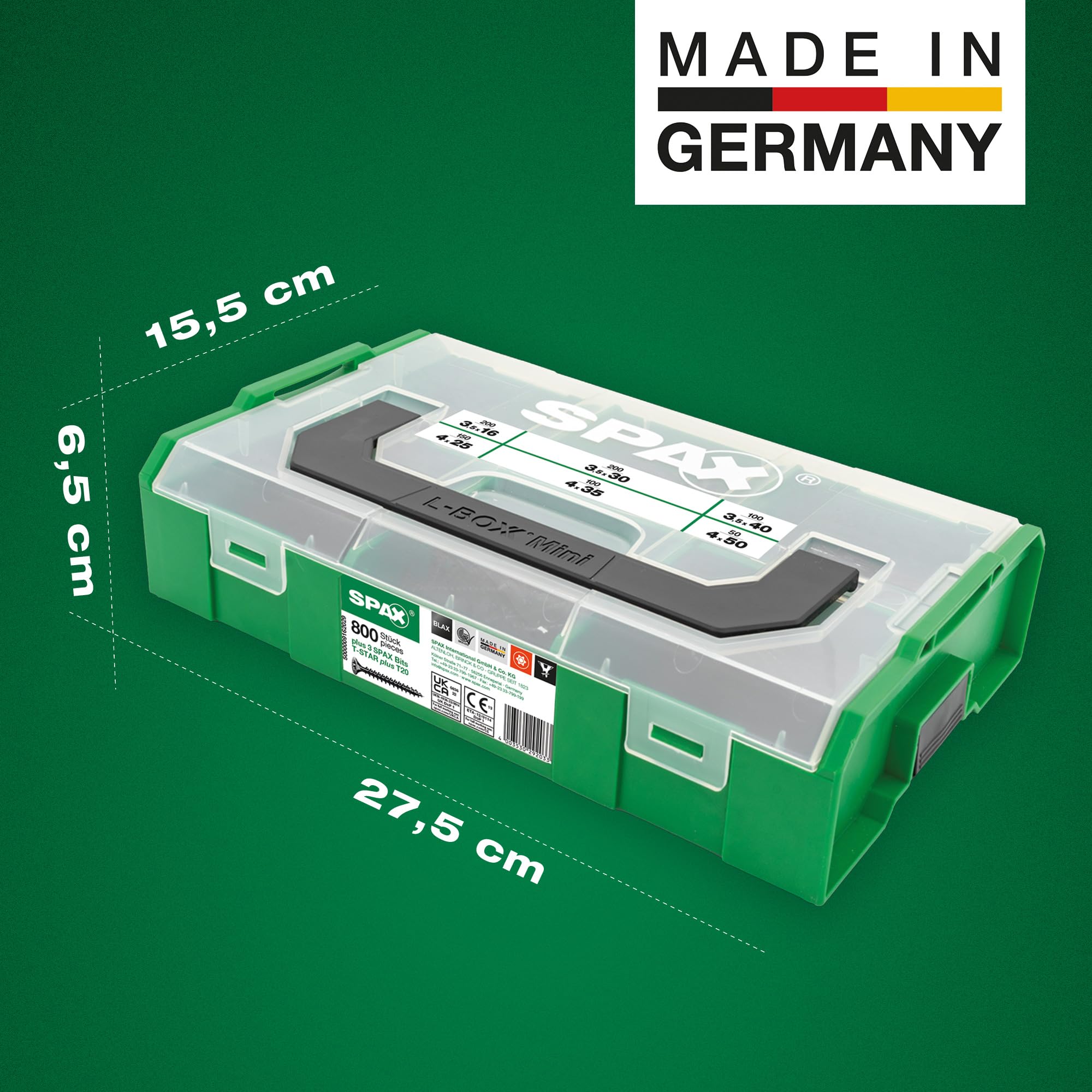spax-montagekoffer-l-boxx-mini-blax-800-universalschrauben-schwarz-3x-t20 image 8