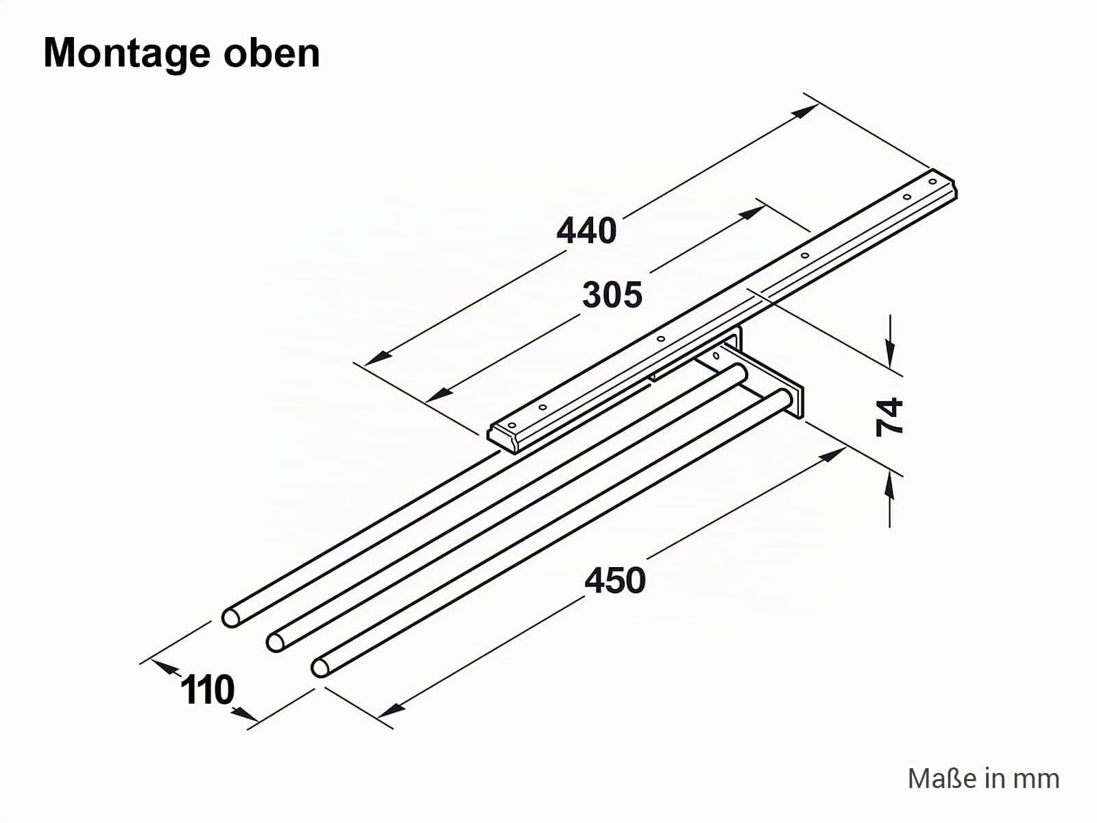 h-fele-handtuchhalter-mit-3-stangen-510-50-935-ausziehbar-schwenkbar image 3